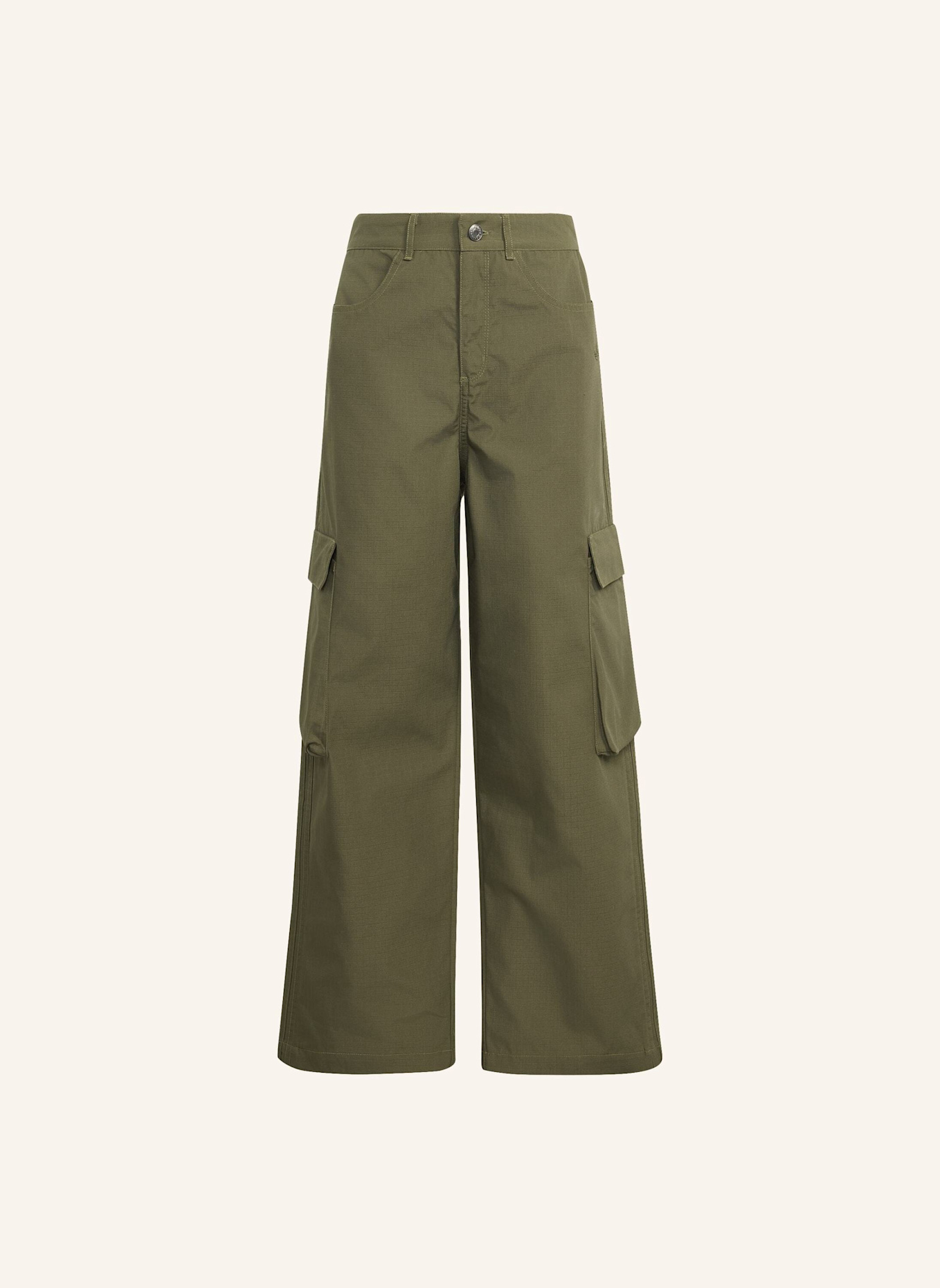 adidas Originals CARGOHOSE, OVERSIZE, RIPSTOP: GRÜN