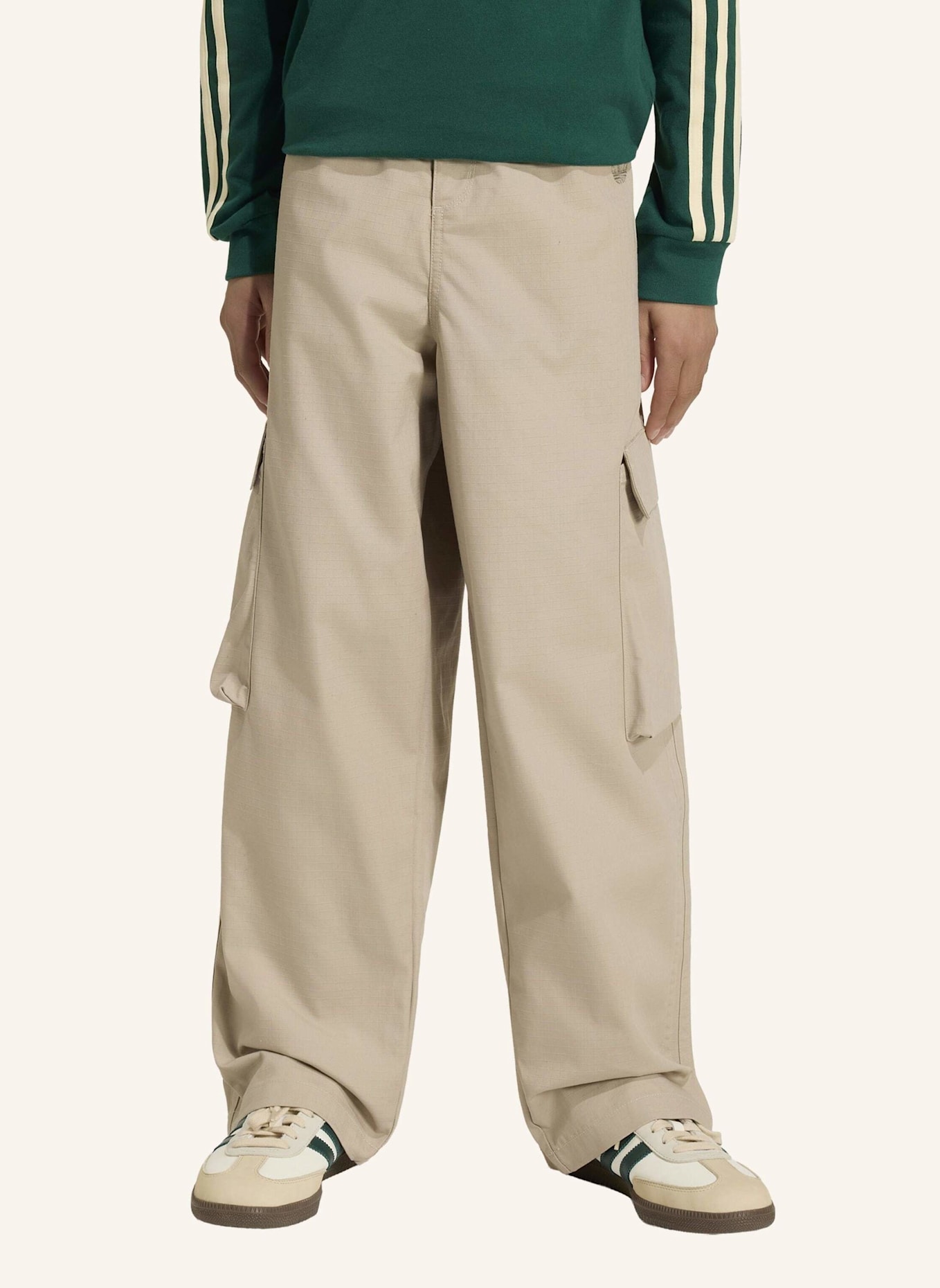 adidas Originals CARGOHOSE, OVERSIZE, RIPSTOP: BEIGE