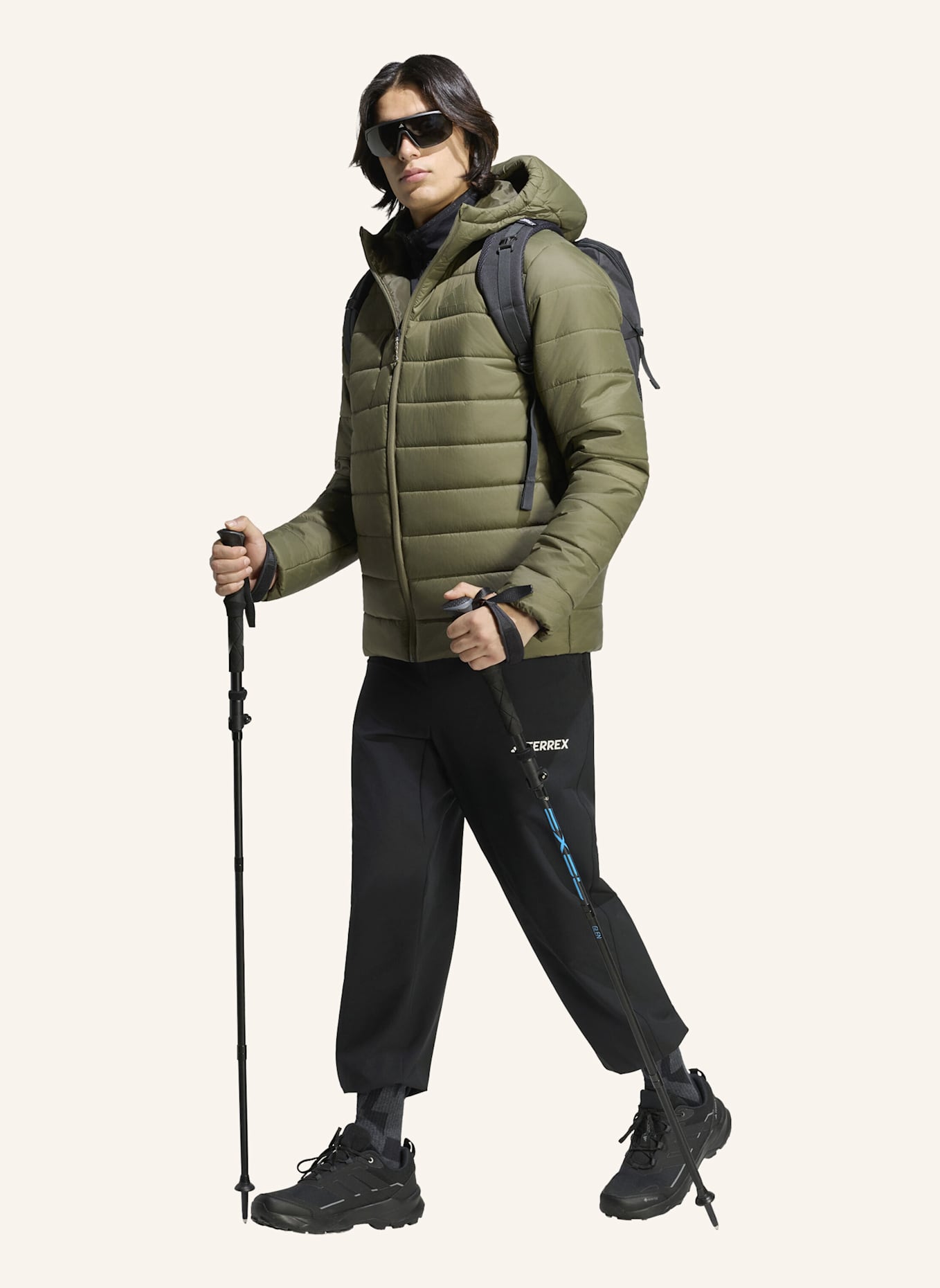 adidas TERREX TERREX MULTI ESSENTIALS CLIMAWARM KAPUZENJACKE, ISOLIEREND: GRÜN