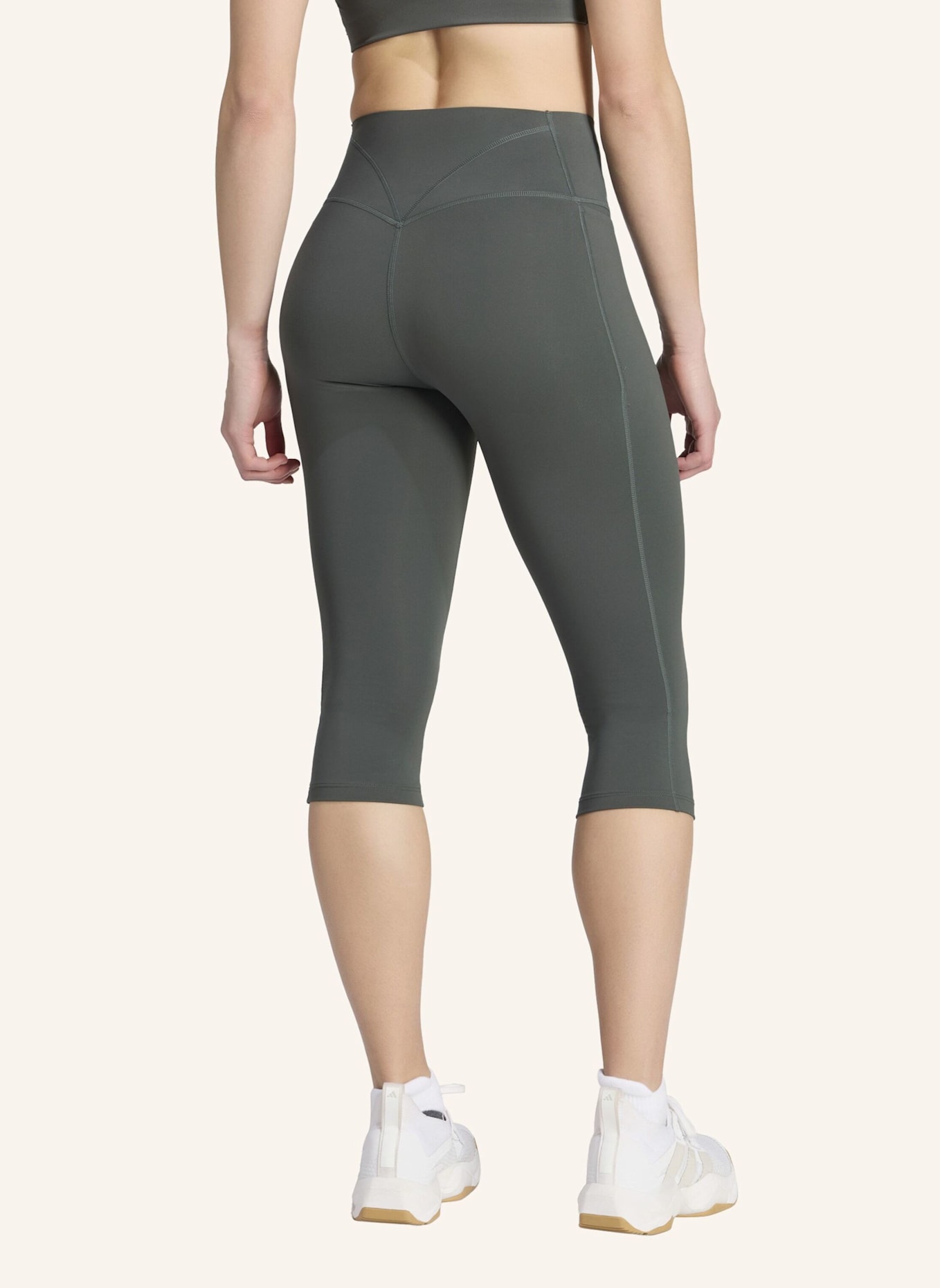 adidas OPTIME WORKOUT CONTOUR CAPRI-LEGGINGS: SCHWARZ