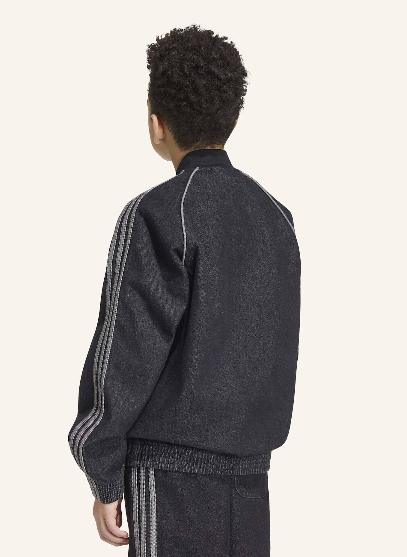 adidas Originals SST DENIM ORIGINAL JACKE, LOCKER GESCHNITTEN: SCHWARZ