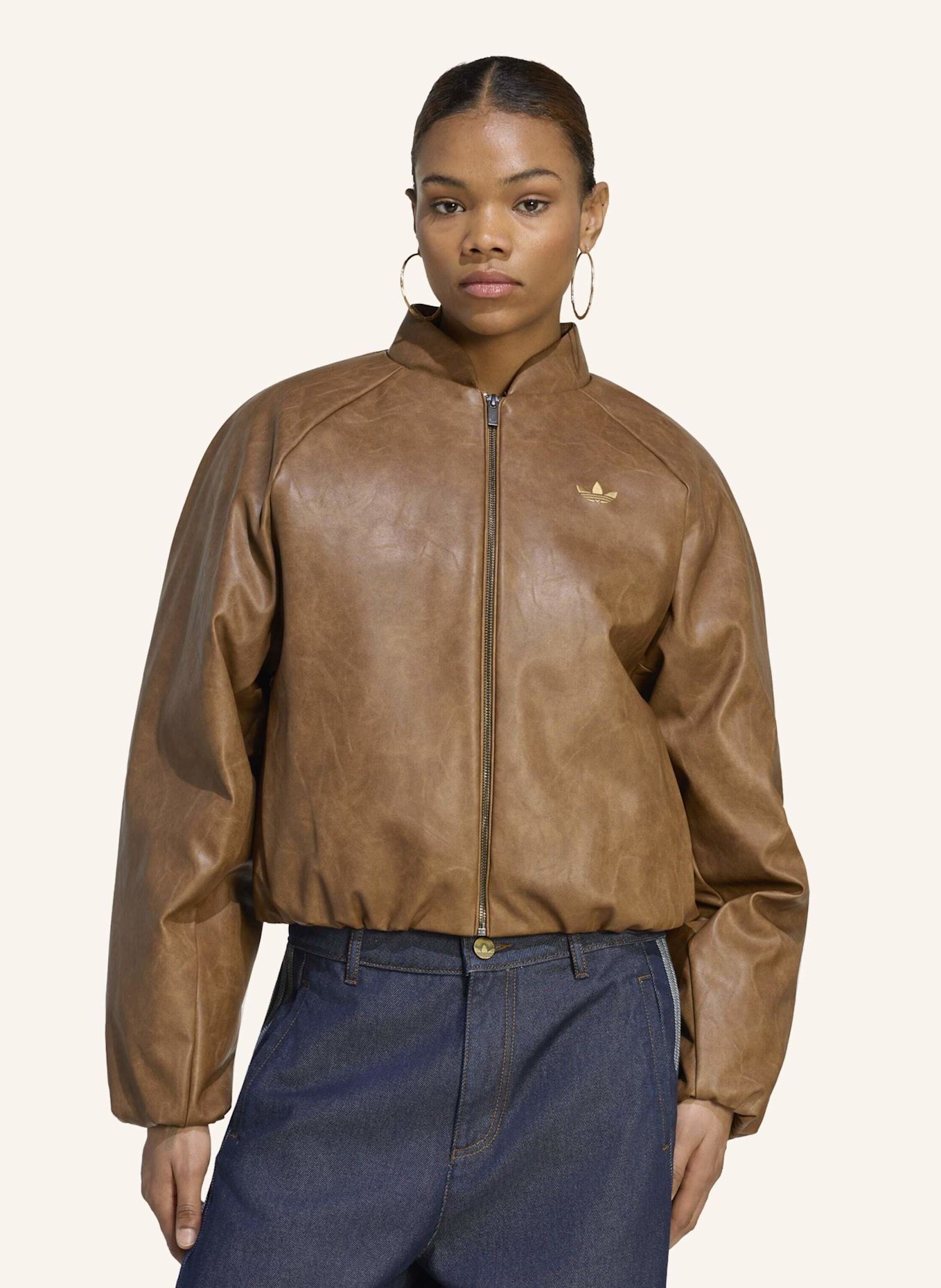 adidas Originals SST JACKE, KÜRZER GESCHNITTEN: BRAUN