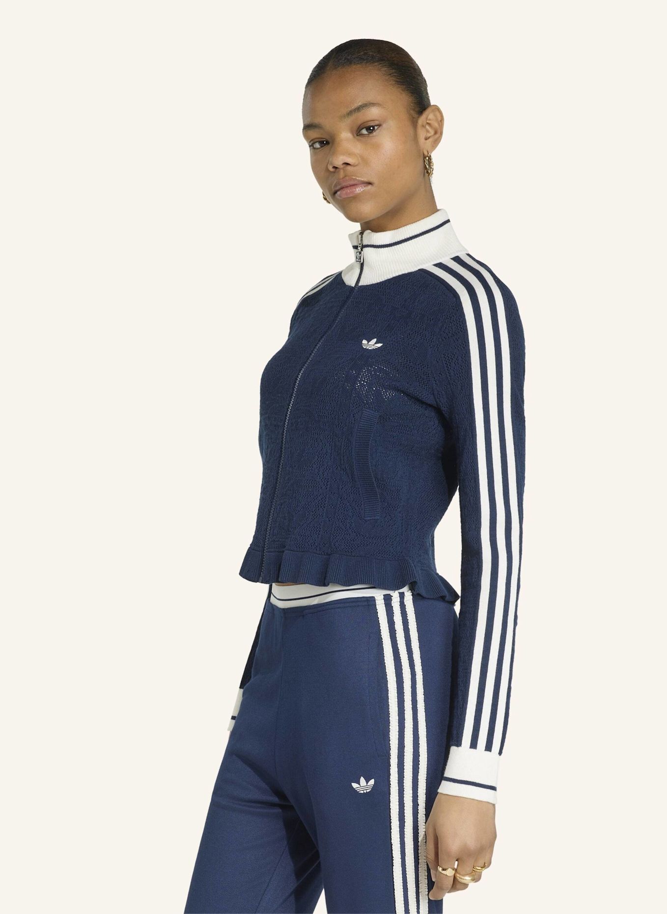 adidas Originals SPORTS TRACK TOP W: BLAU / WEISS