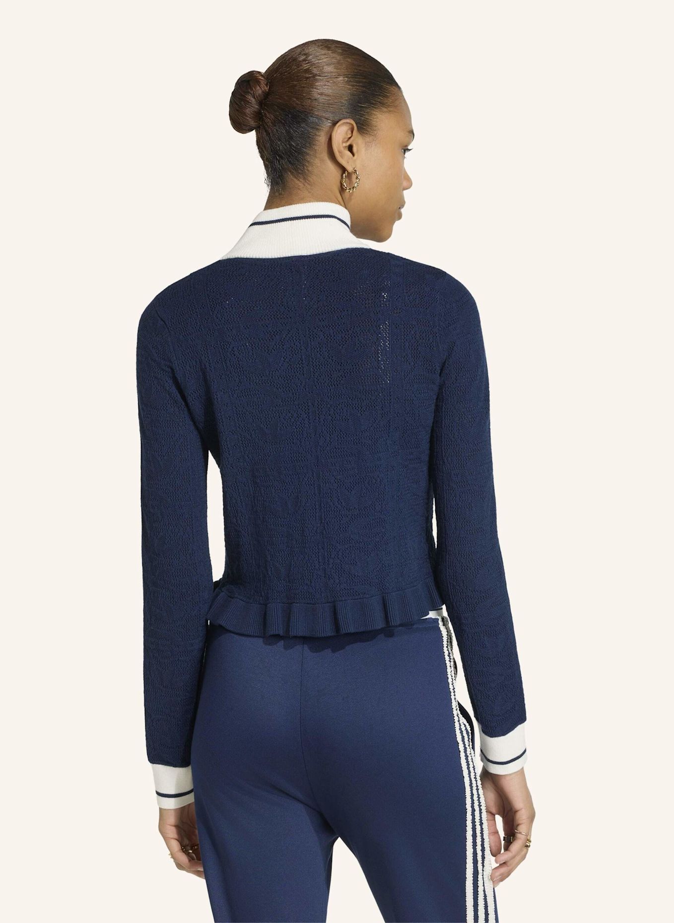 adidas Originals SPORTS TRACK TOP W: BLAU / WEISS