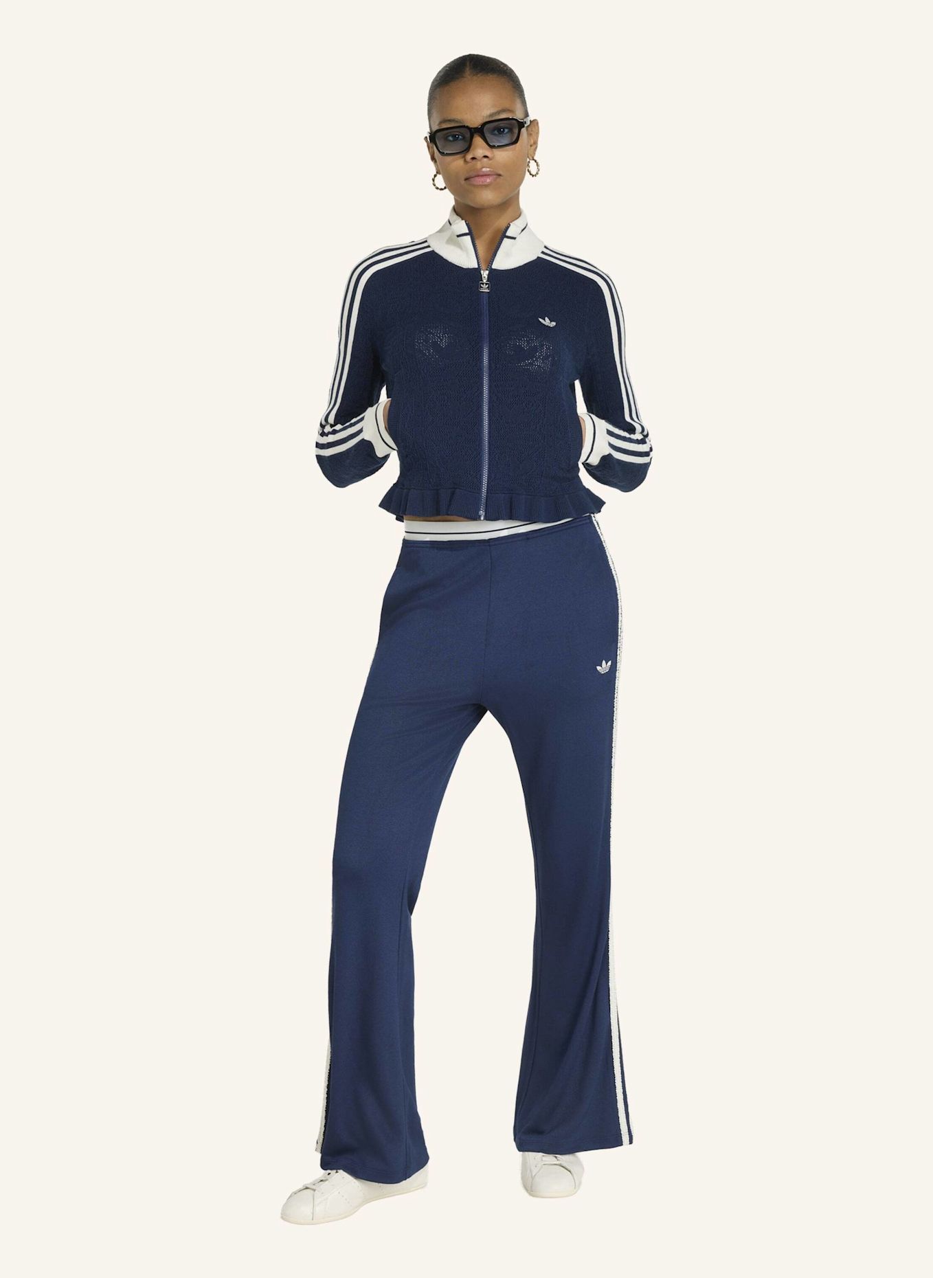 adidas Originals SPORTS TRACK TOP W: BLAU / WEISS