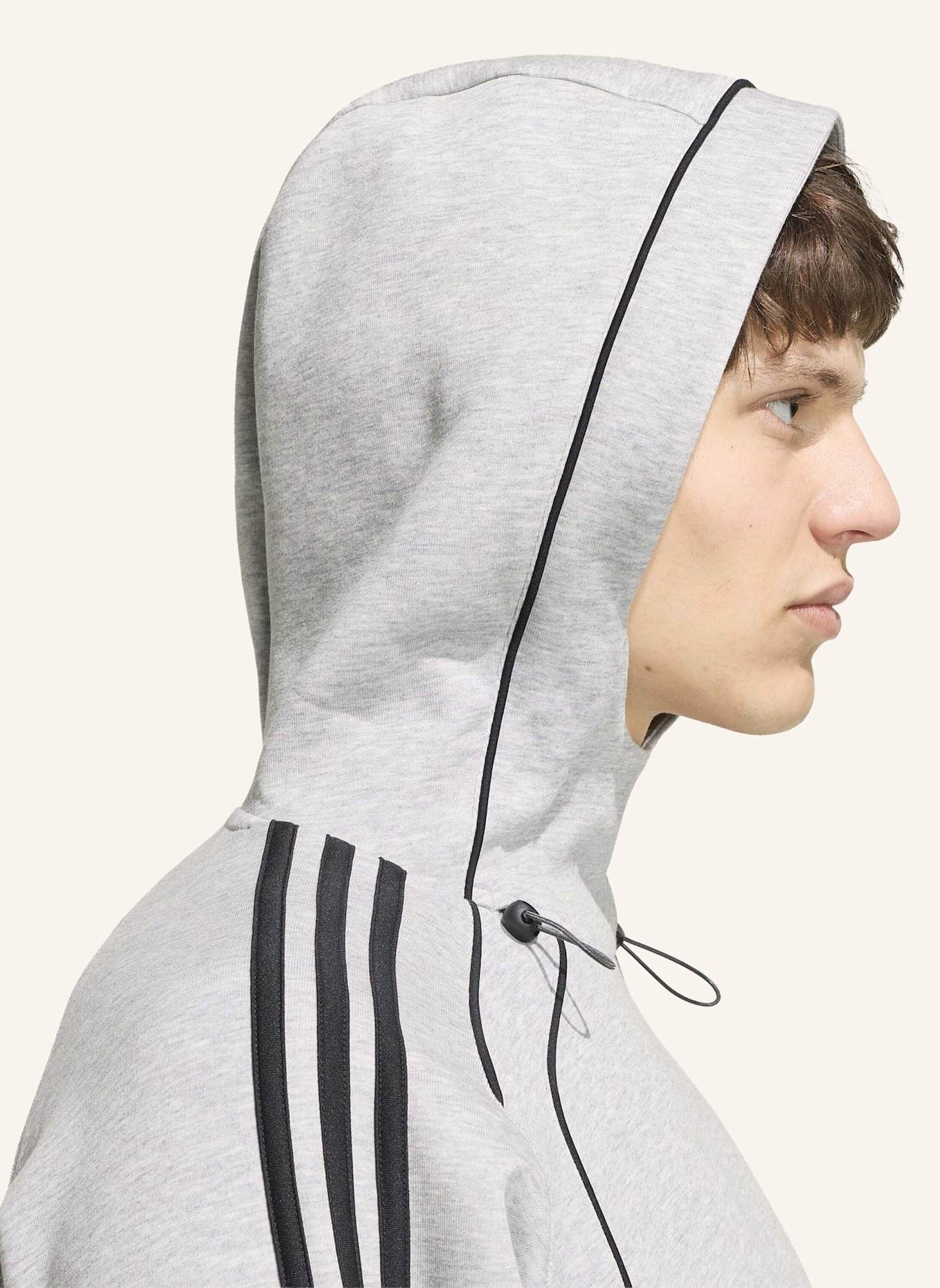 adidas Originals SPACER TEAMGEIST 26 CUTLINE HOODIE: GRAU