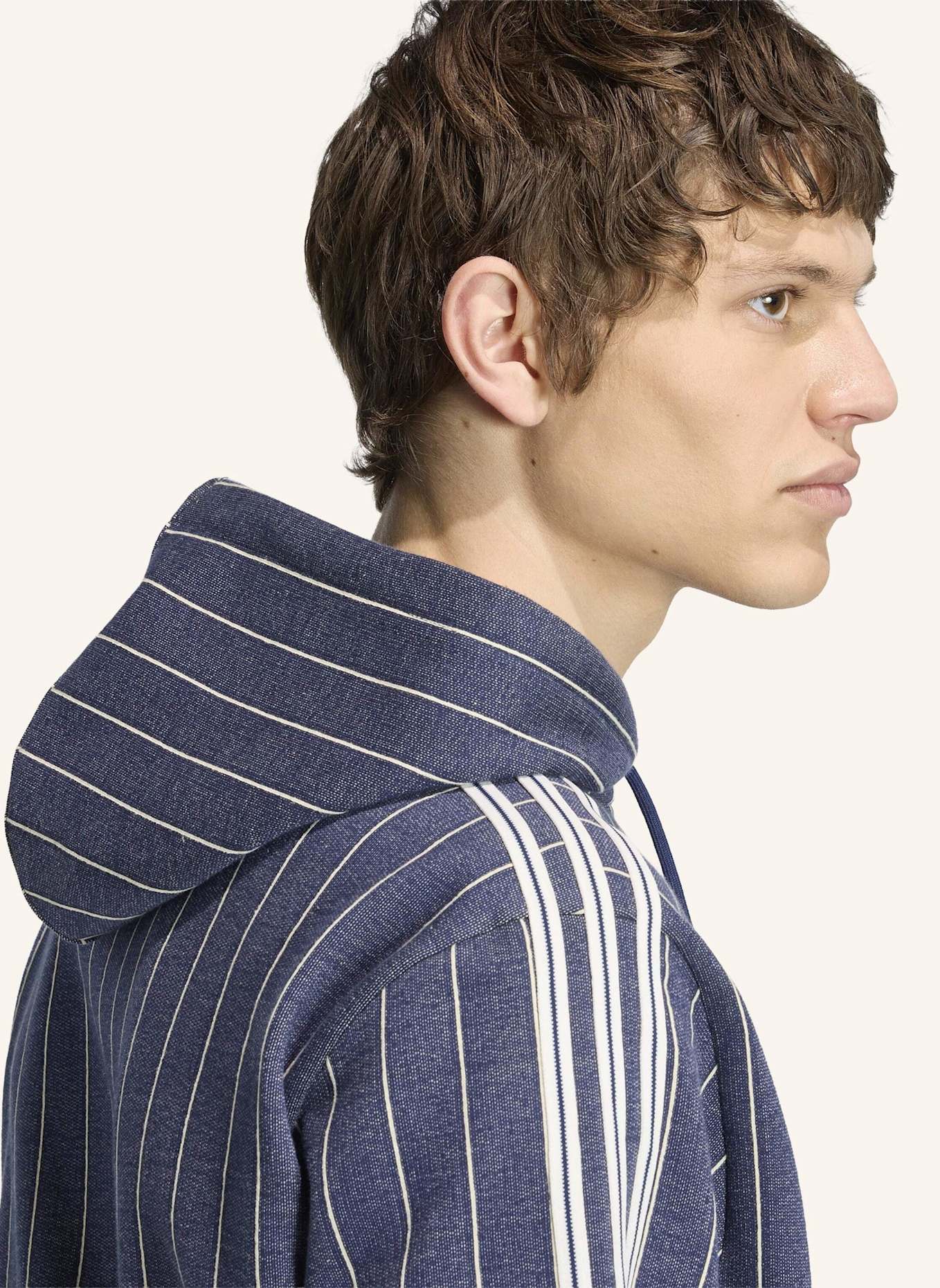 adidas Originals HOODIE MIT NADELSTREIFEN: BLAU