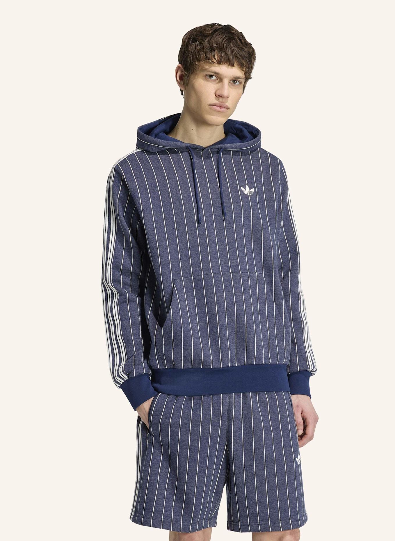 adidas Originals HOODIE MIT NADELSTREIFEN: BLAU