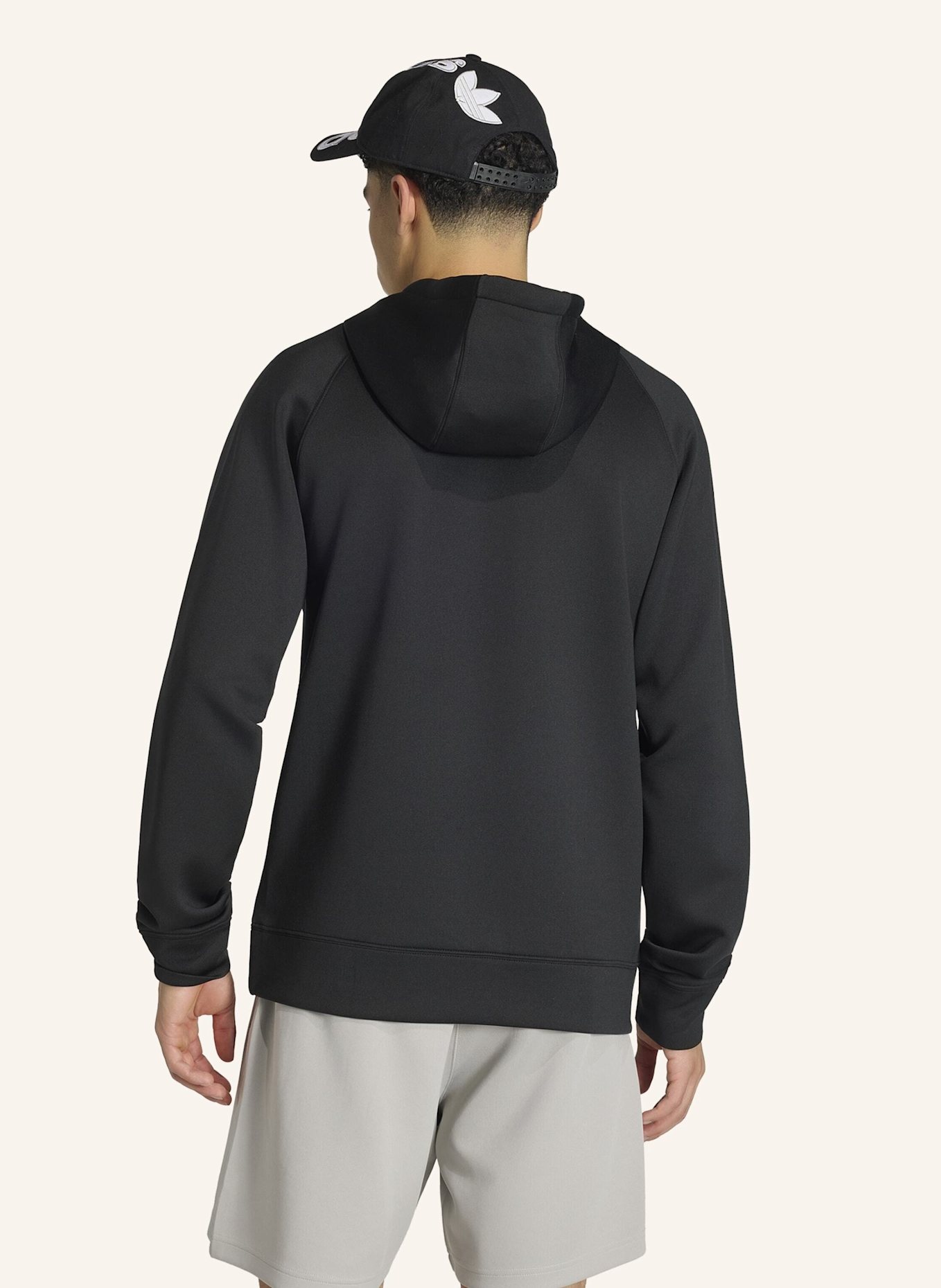 adidas Originals TREFOIL ESSENTIALS SPACER HOODIE: SCHWARZ