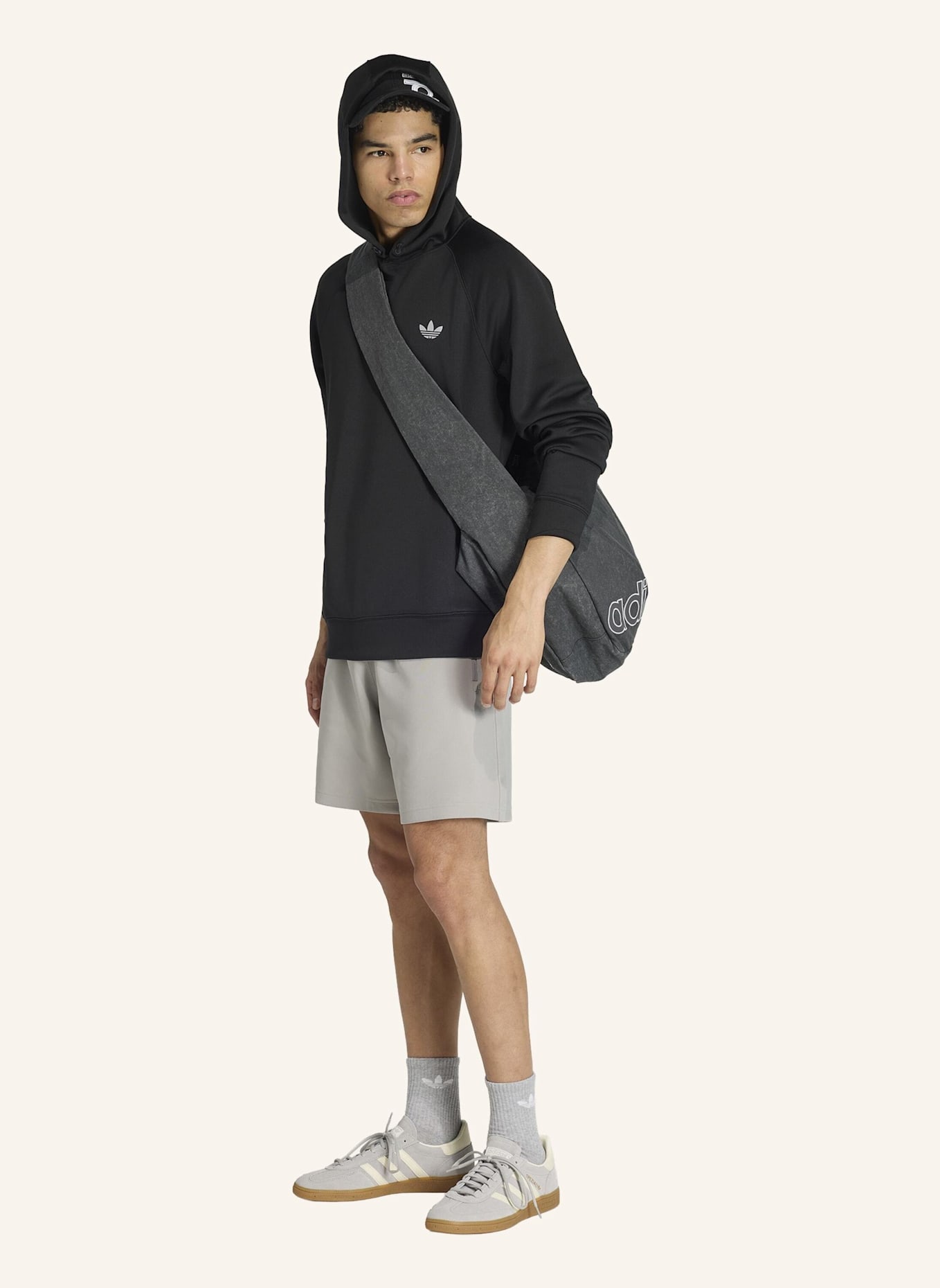 adidas Originals TREFOIL ESSENTIALS SPACER HOODIE: SCHWARZ