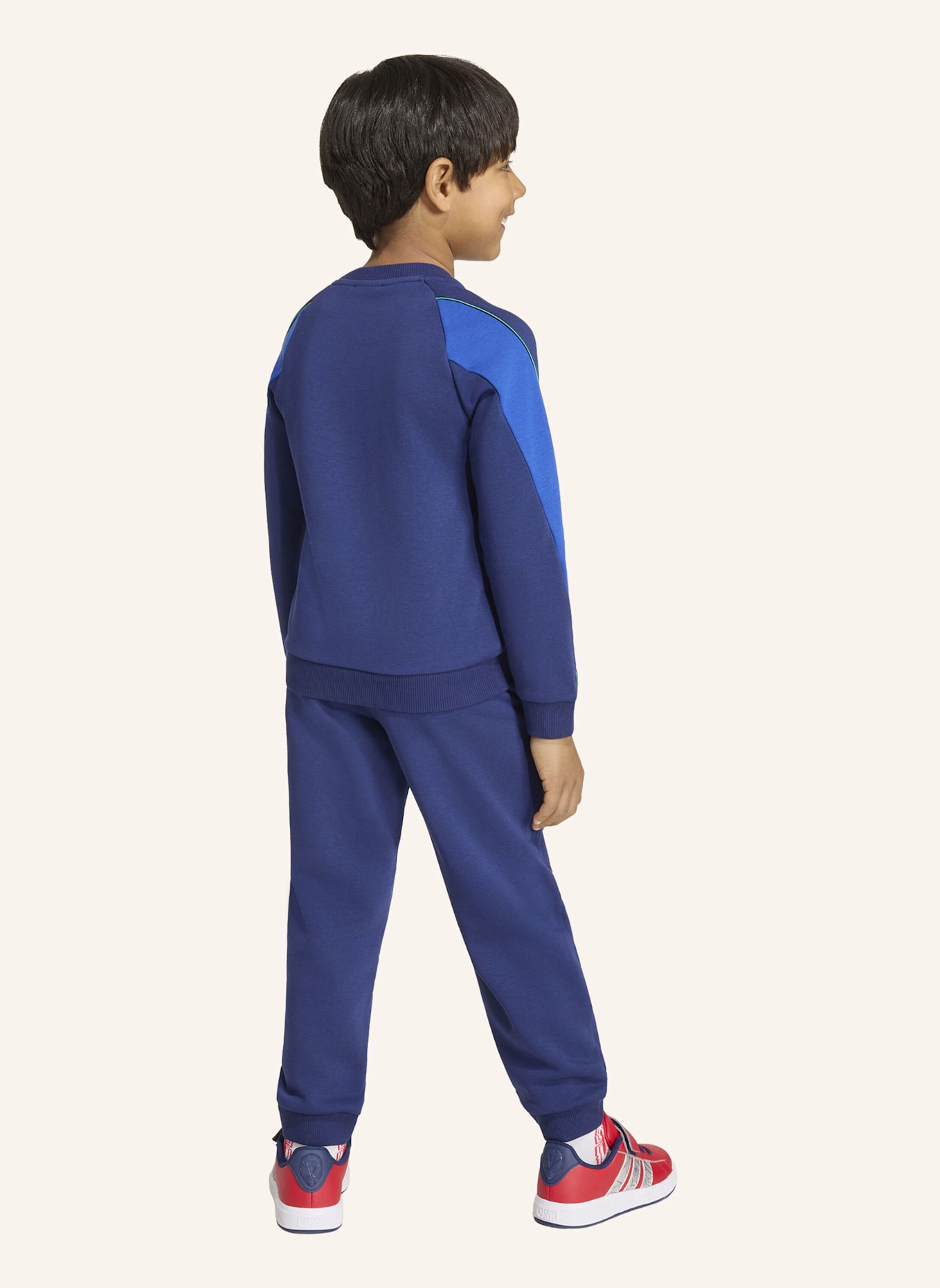 adidas ADIDAS MARVEL SPIDER-MAN JOGGINGANZUG: BLAU/ WEISS