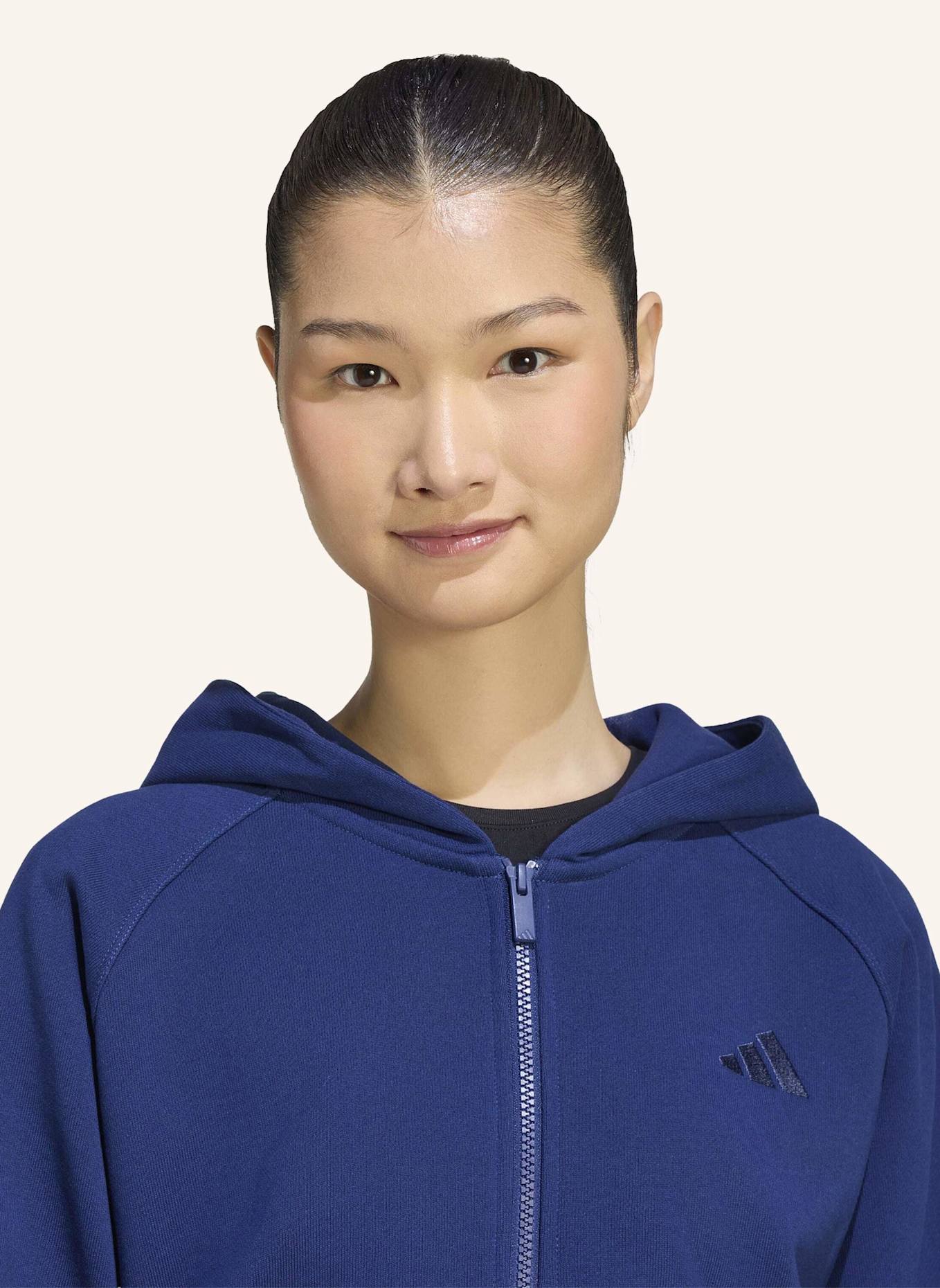 adidas ADIDAS KIT KAPUZENJACKE, KLEINES LOGO: BLAU
