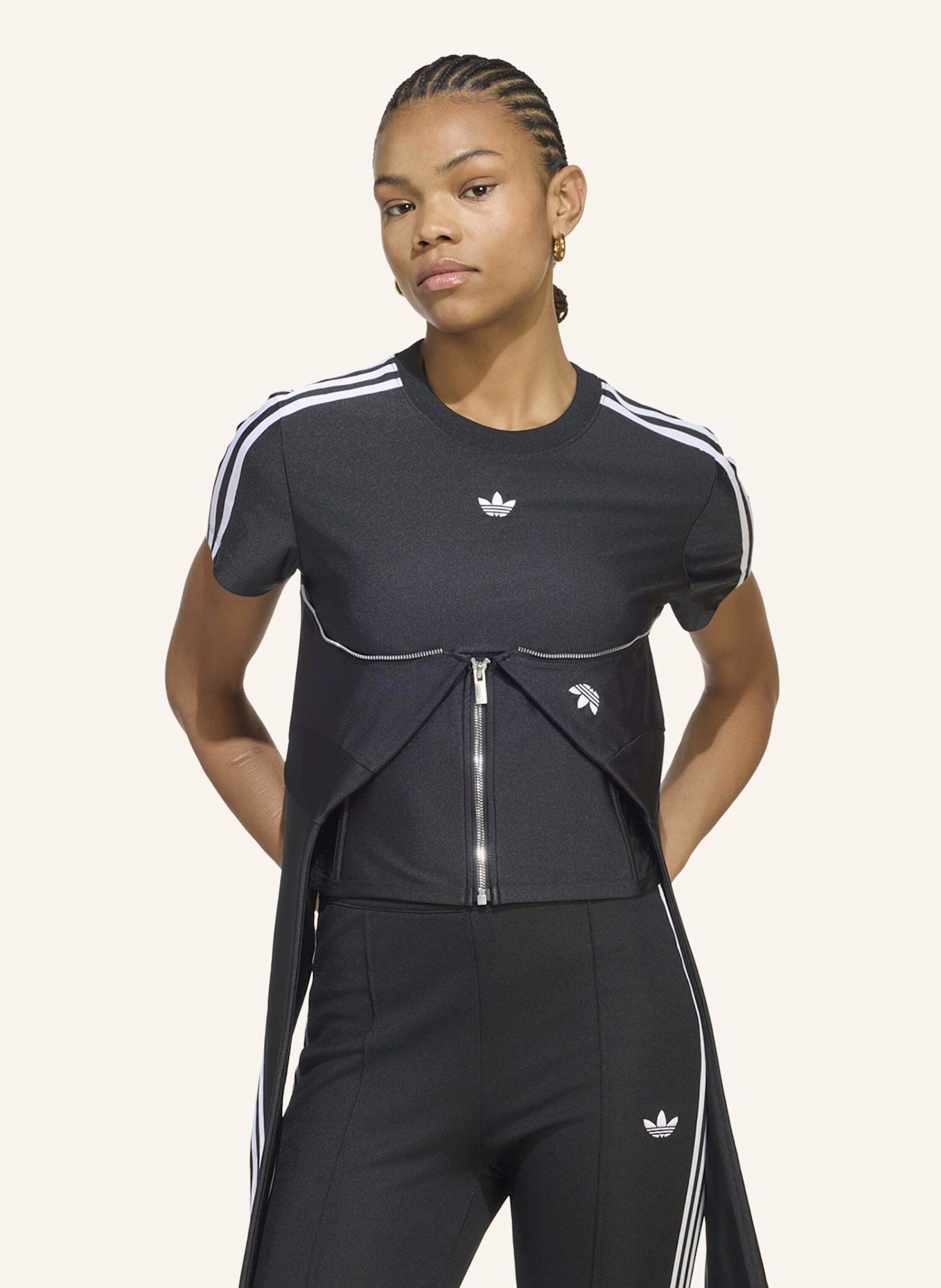 adidas Originals CORSET T-SHIRT: SCHWARZ