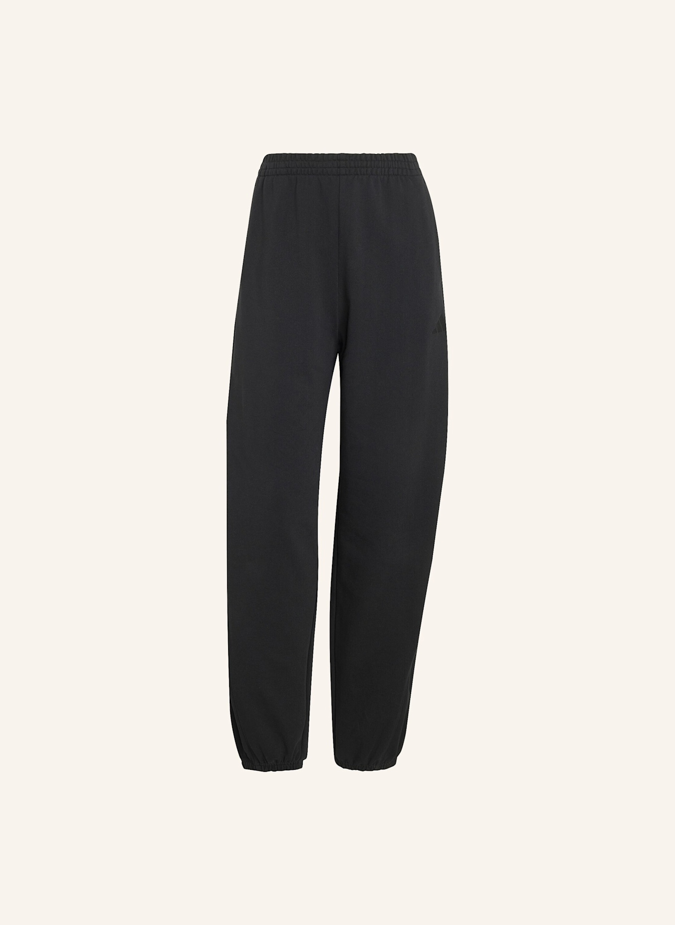 adidas ADIDAS KIT LOOSE HOSE, MIT BÜNDCHEN, KLEINES LOGO: SCHWARZ