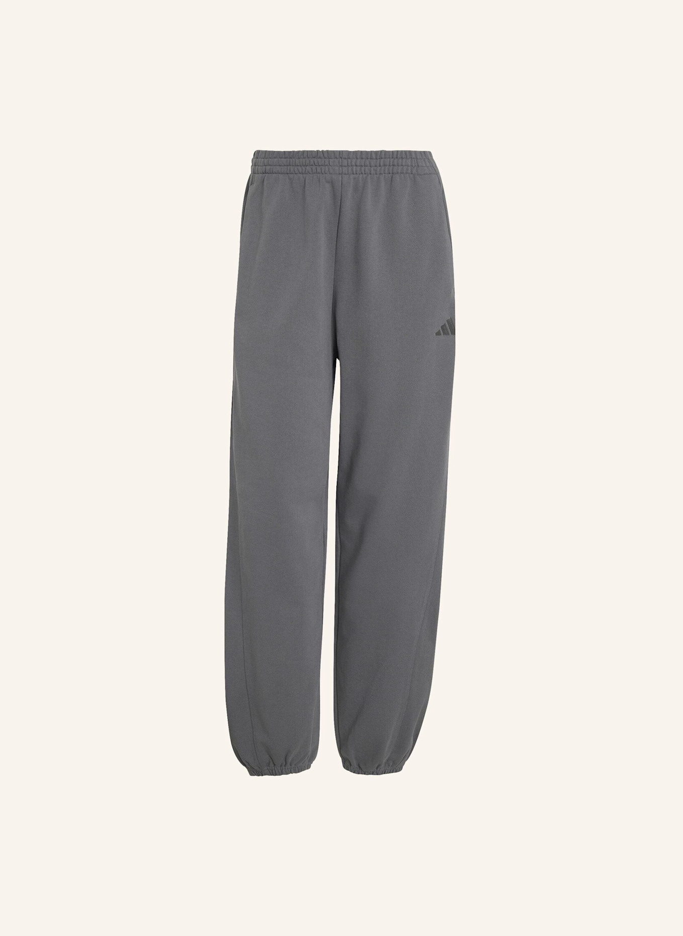 adidas ADIDAS KIT LOOSE HOSE, MIT BÜNDCHEN, KLEINES LOGO: GRAU