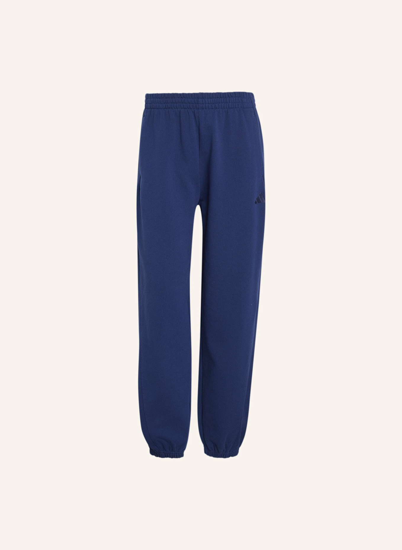 adidas ADIDAS KIT LOOSE HOSE, MIT BÜNDCHEN, KLEINES LOGO: BLAU