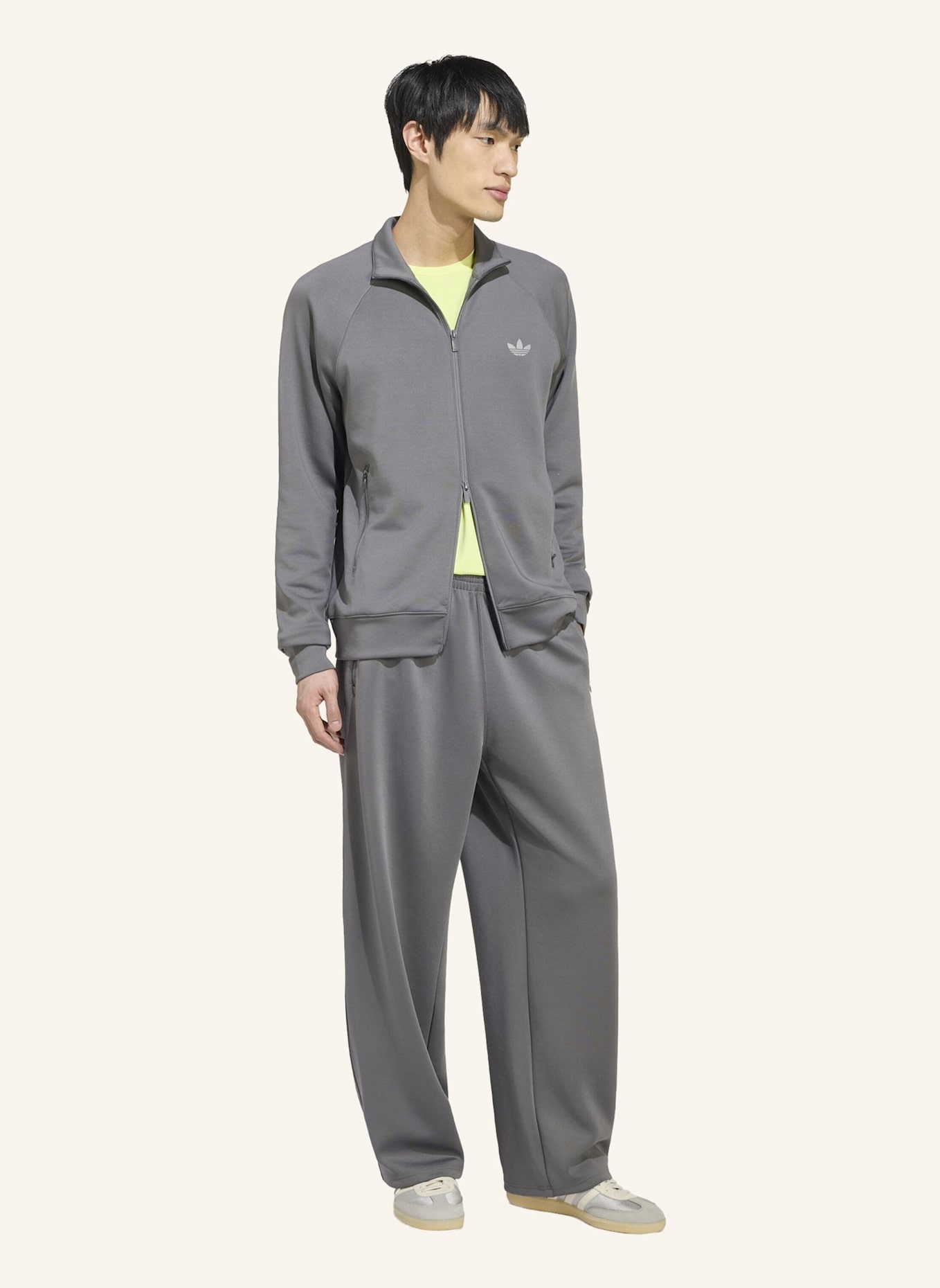 adidas Originals TREFOIL ESSENTIALS SPACER TRACK TOP: GRAU