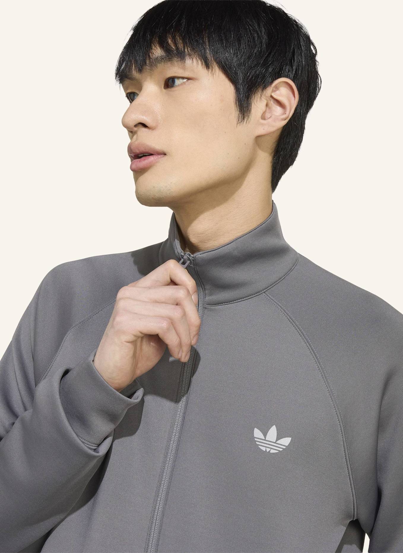 adidas Originals TREFOIL ESSENTIALS SPACER TRACK TOP: GRAU