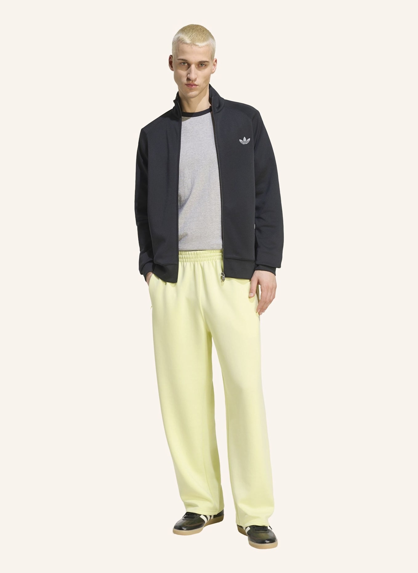 adidas Originals TREFOIL ESSENTIALS SPACER TRACK TOP: SCHWARZ
