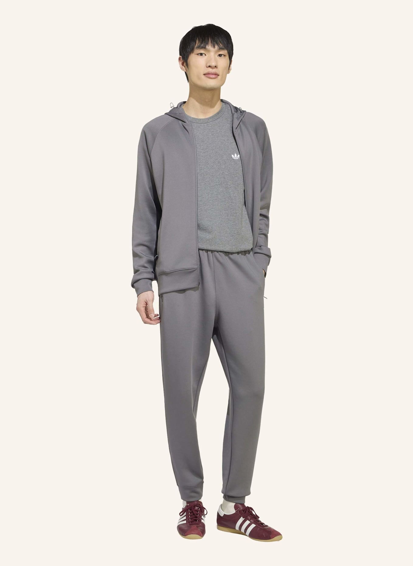 adidas Originals TREFOIL ESSENTIALS SPACER TRAININGSHOSE: GRAU