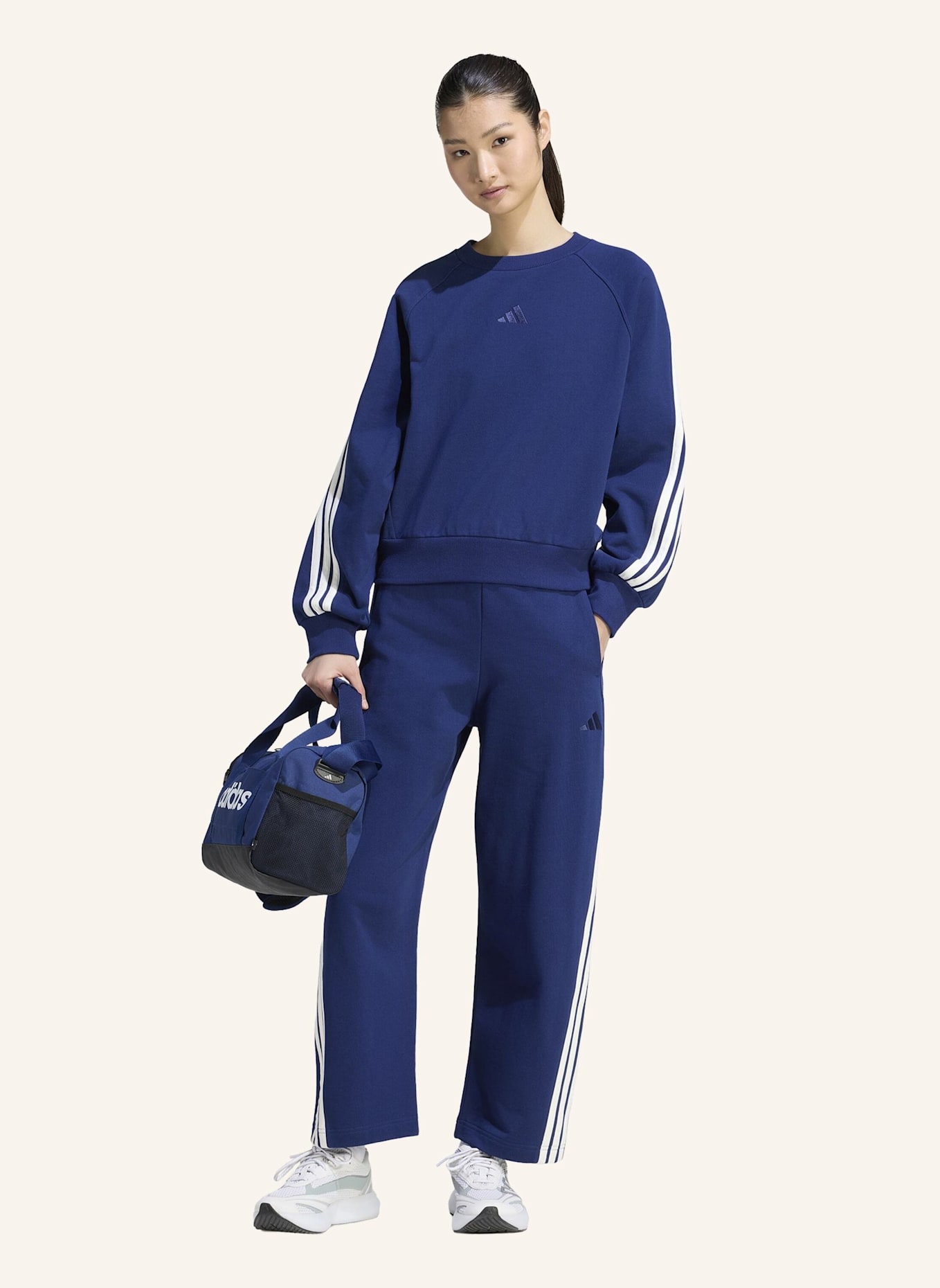adidas ADIDAS KIT 3-STREIFEN SWEATSHIRT: BLAU
