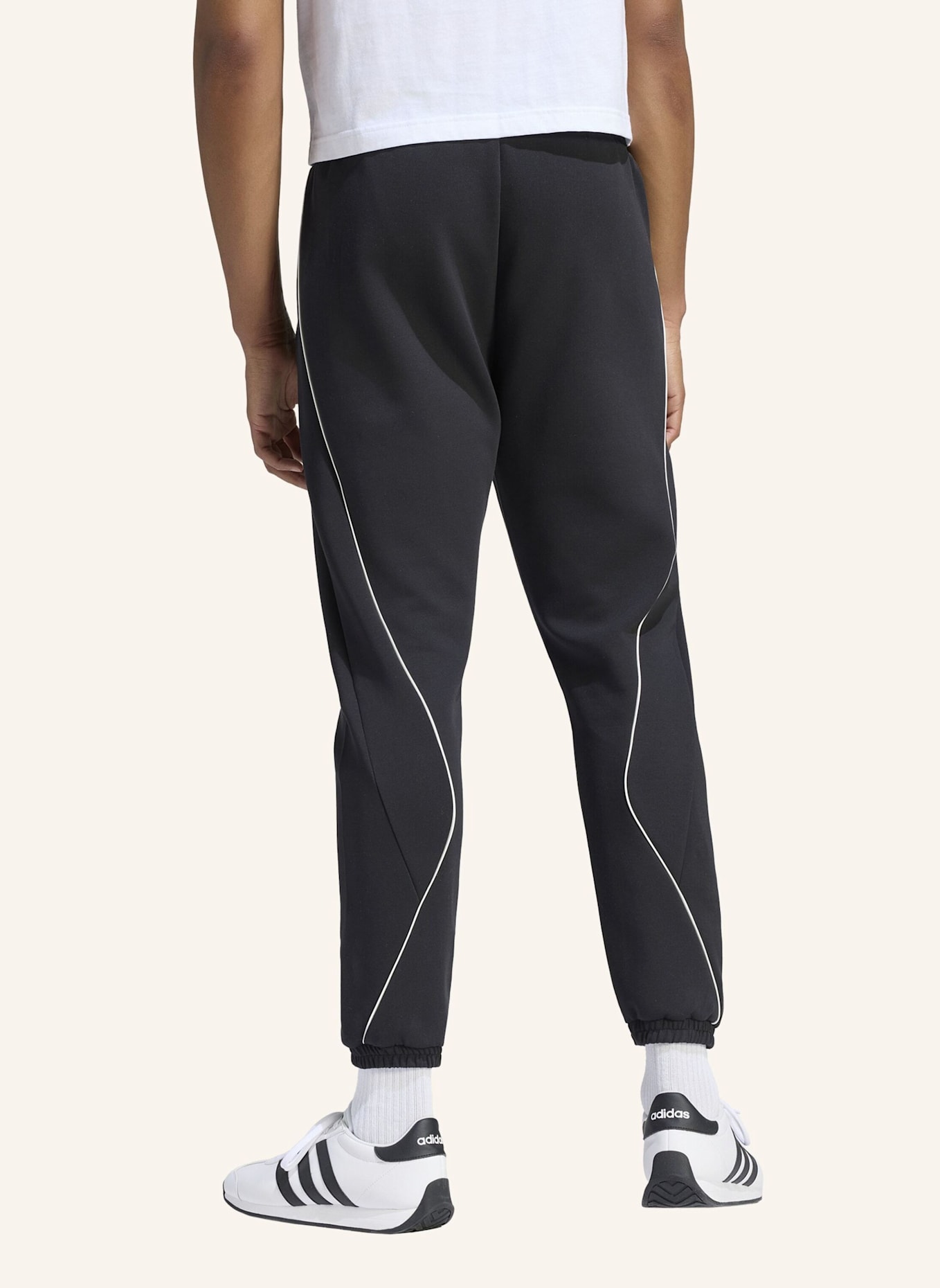adidas STADIUM HOSE, KLEINES LOGO: SCHWARZ
