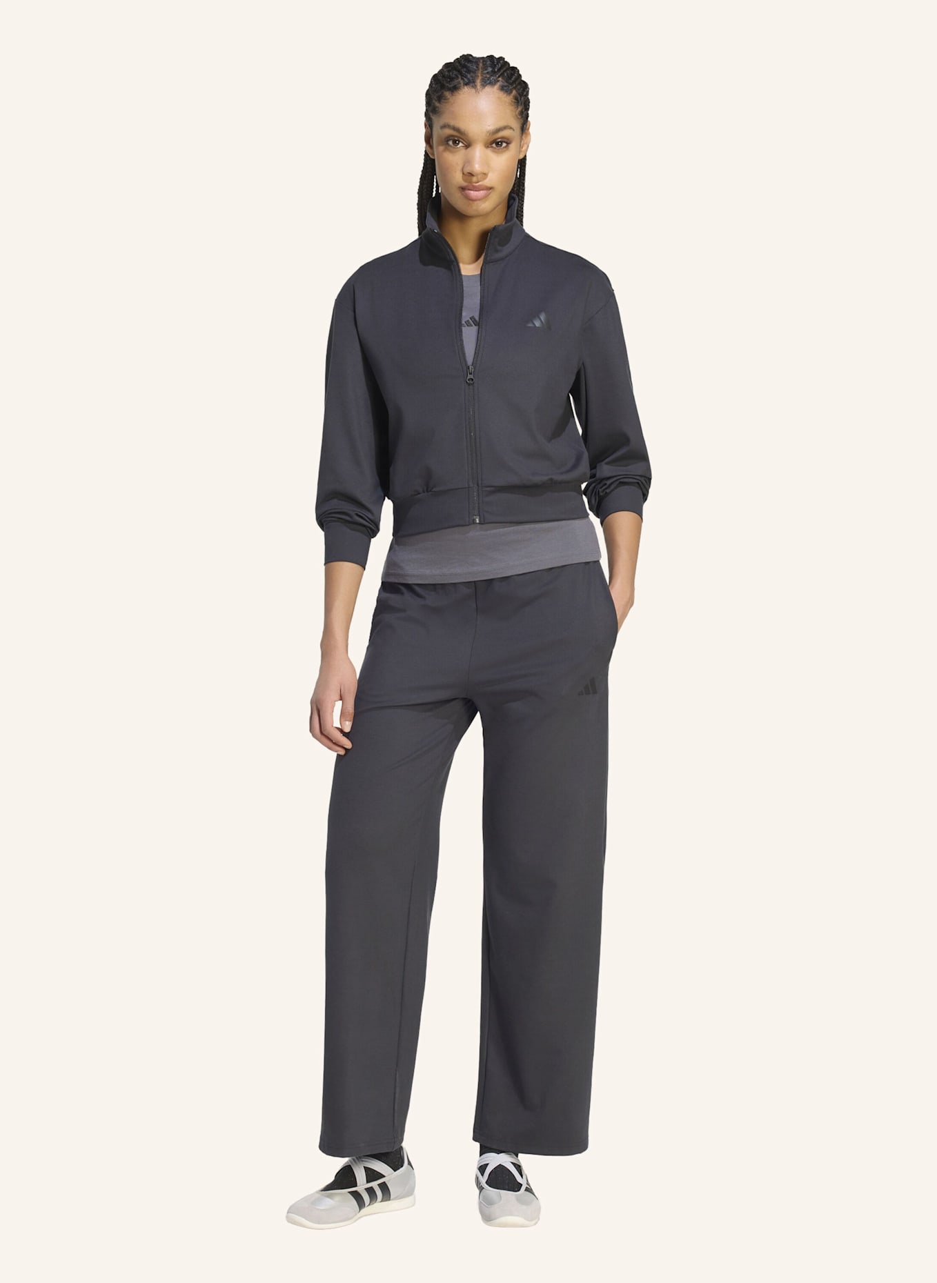 adidas LAZYDAY TRAININGSANZUG: SCHWARZ