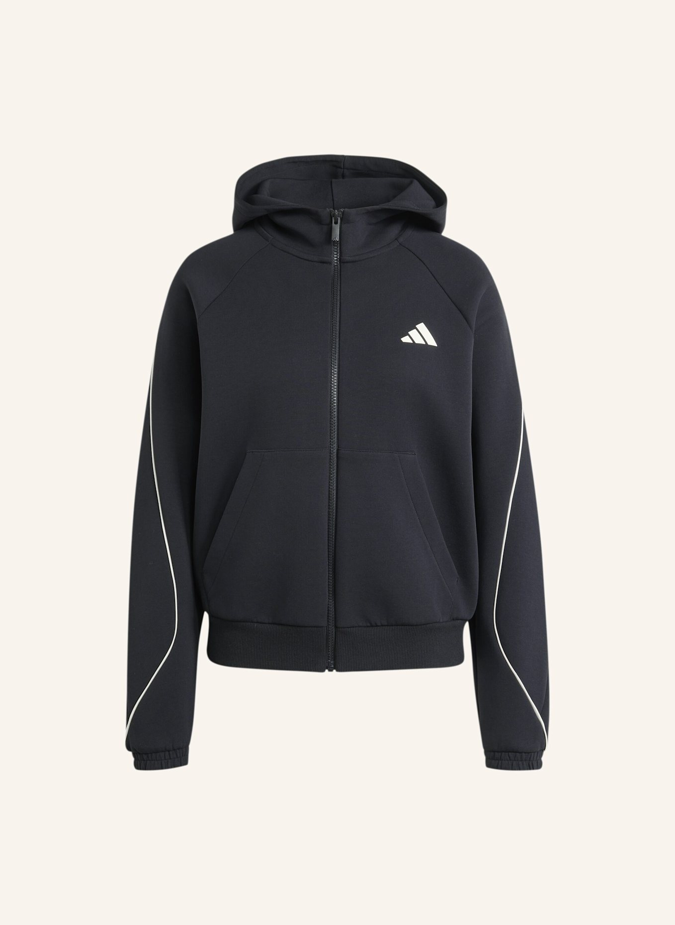 adidas STADIUM SMALL LOGO KAPUZENJACKE: SCHWARZ