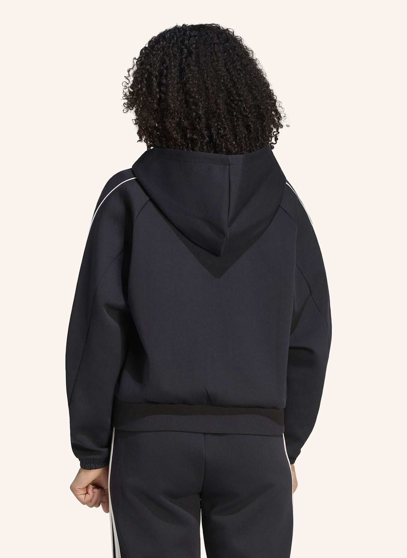 adidas STADIUM SMALL LOGO KAPUZENJACKE: SCHWARZ