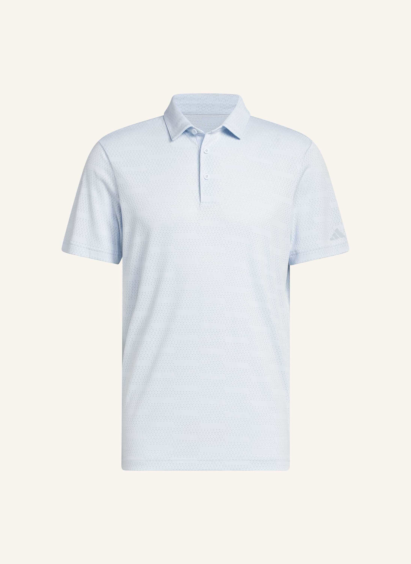 adidas ULTIMATE365 JACQUARD-POLOSHIRT: BLAU