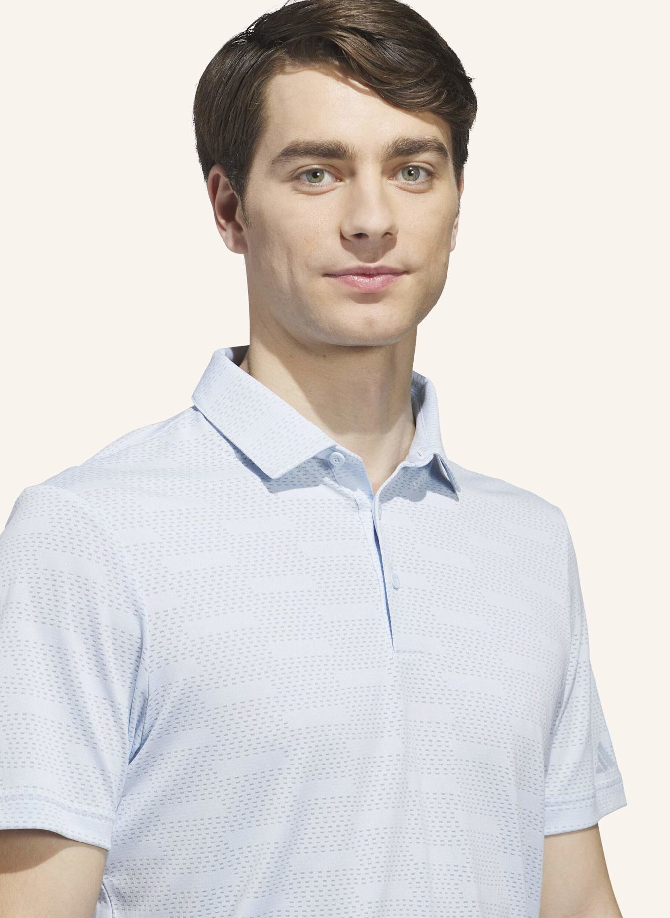 adidas ULTIMATE365 JACQUARD-POLOSHIRT: BLAU