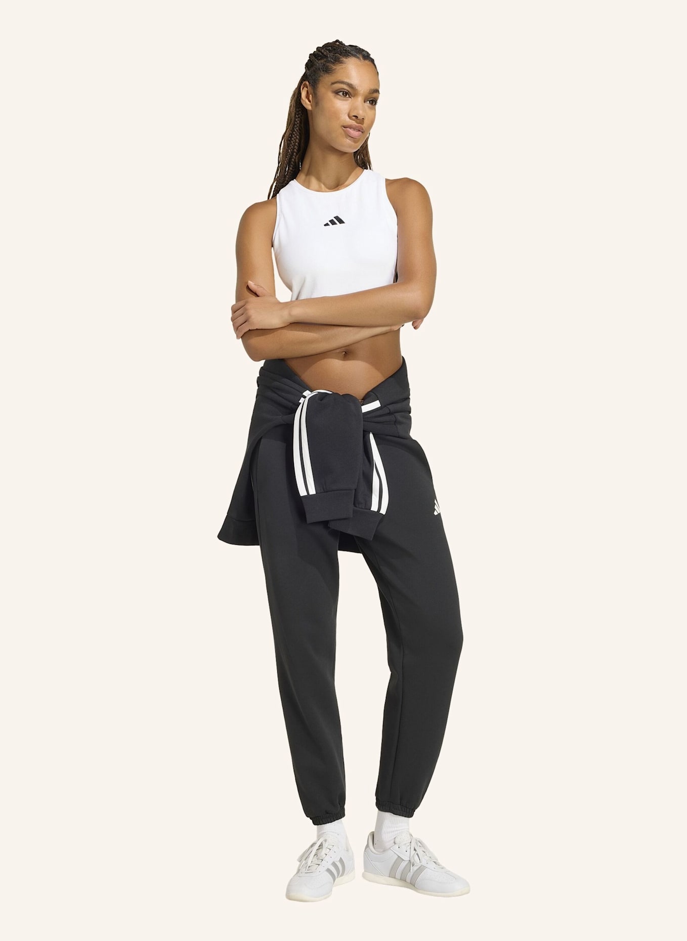adidas STADIUM HOSE, KLEINES LOGO: SCHWARZ