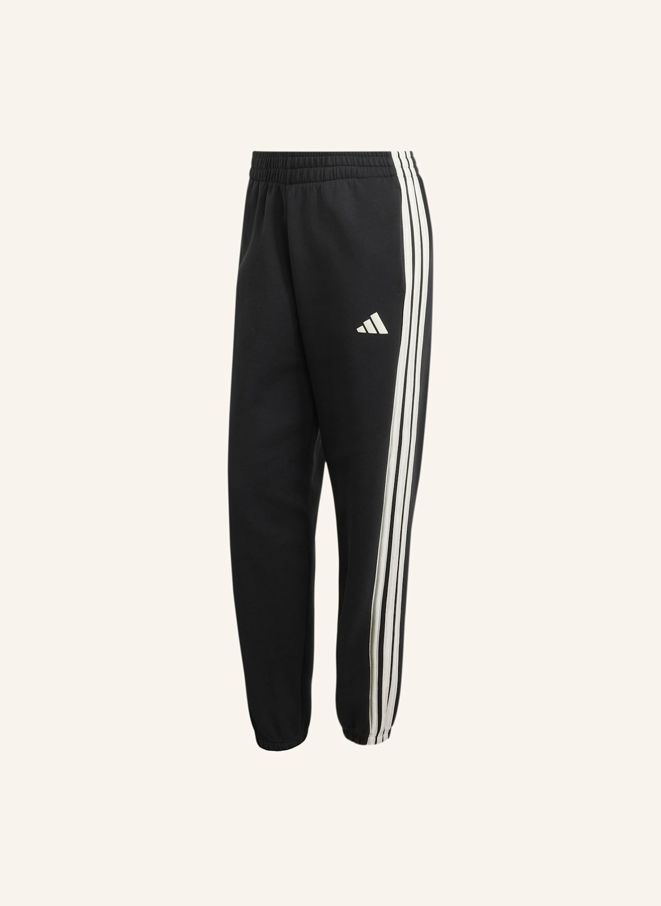 adidas STADIUM 3-STREIFEN REGULAR HOSE: SCHWARZ