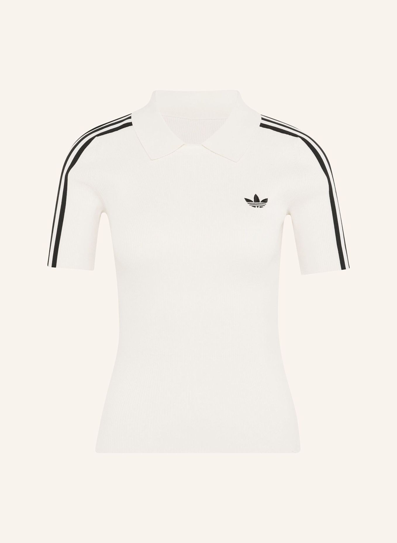 adidas Originals Jersey-Poloshirt CALI: WEISS / SCHWARZ