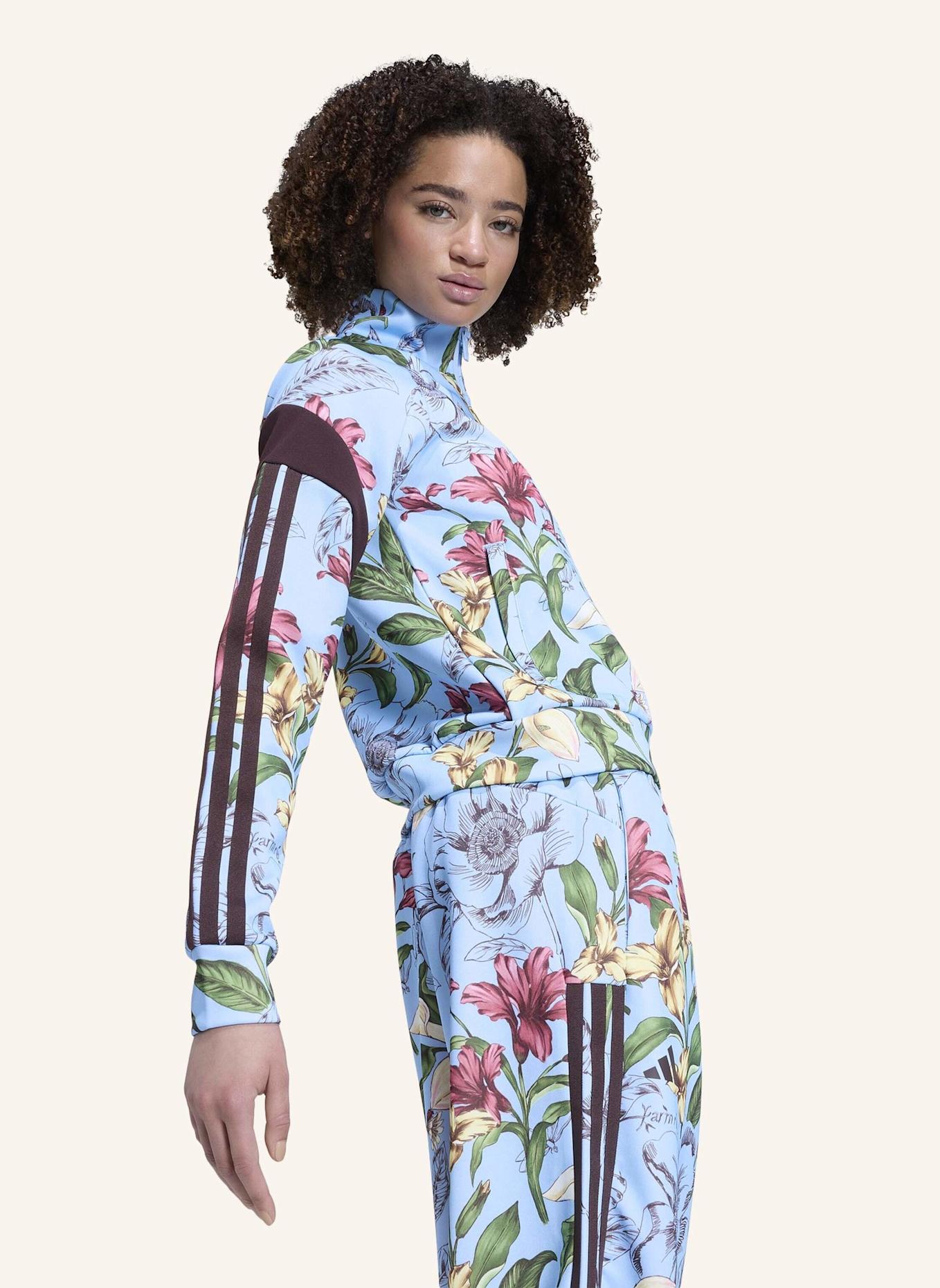 adidas ADIDAS X FARM RIO HOUSE OF TIRO ORIGINAL JACKE: BLAU/ BRAUN