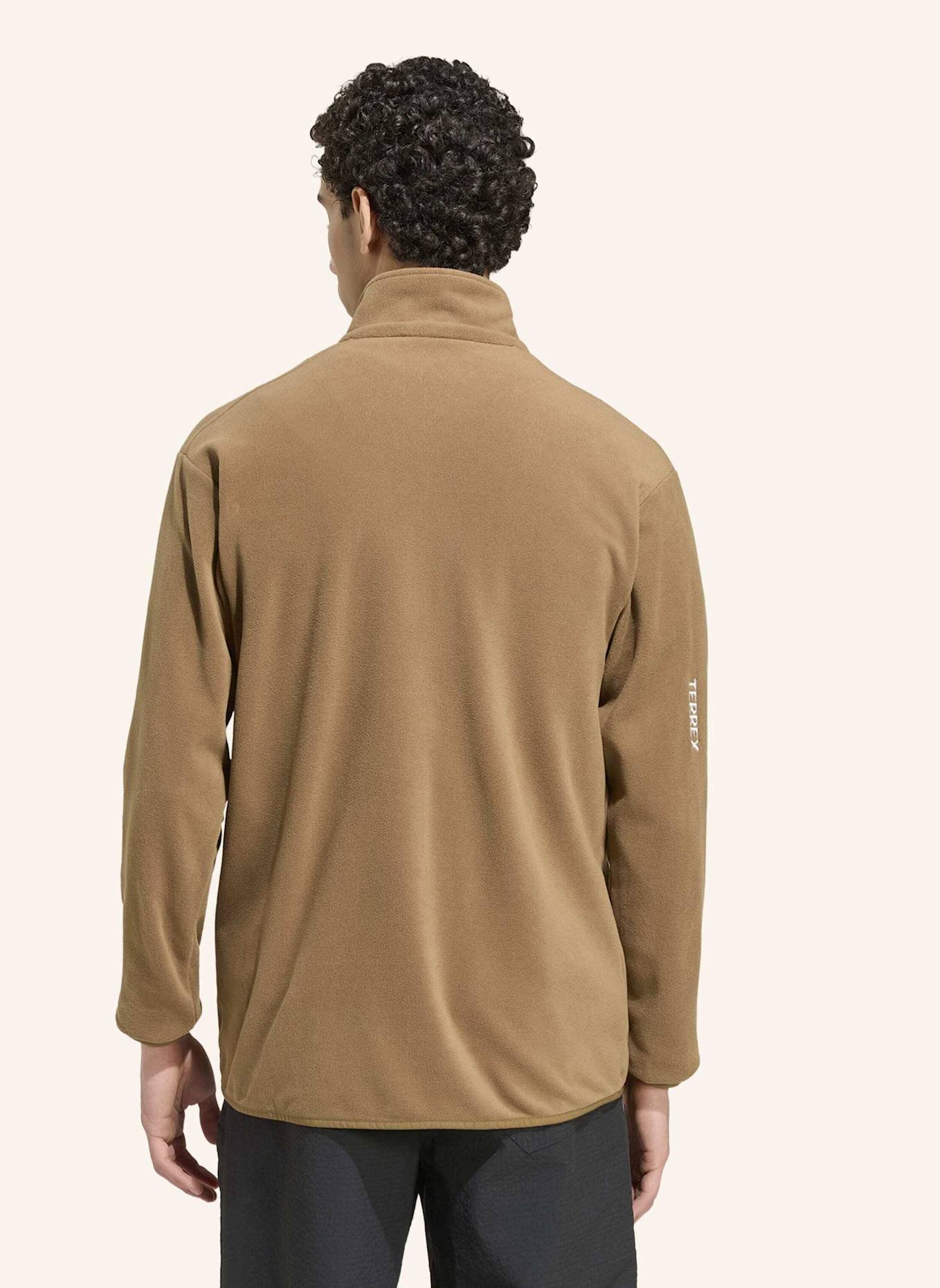 adidas TERREX TERREX MULTI ESSENTIALS FLEECEJACKE, DURCHGEHENDER REISSVERSCHLUSS: BRAUN