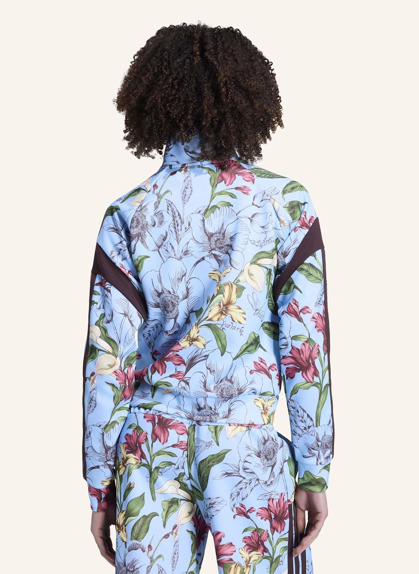 adidas ADIDAS X FARM RIO HOUSE OF TIRO ORIGINAL JACKE: BLAU/ BRAUN