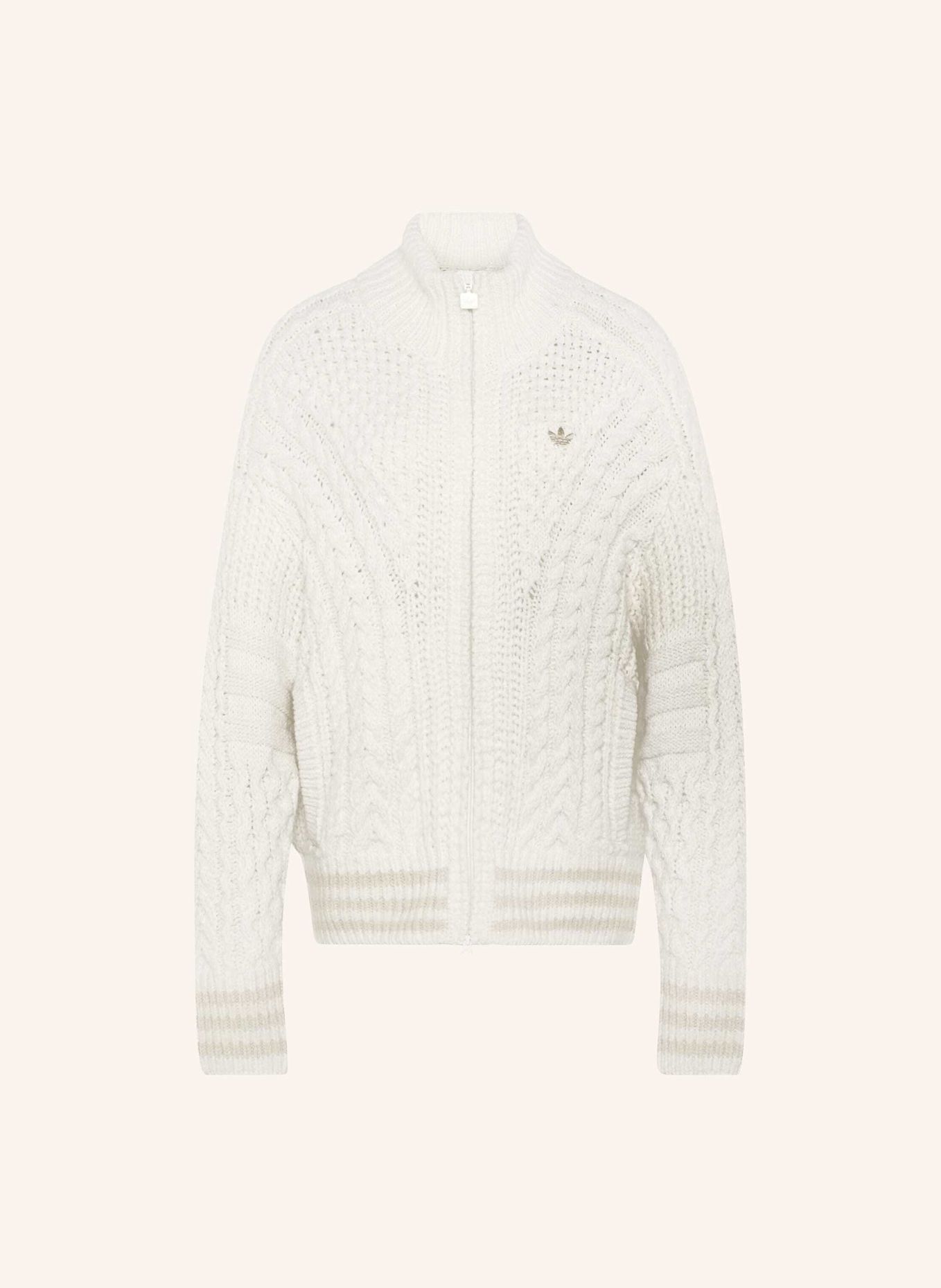 adidas Originals FIREBIRD TRAININGSJACKE, ZOPFMUSTER: WEISS / BEIGE