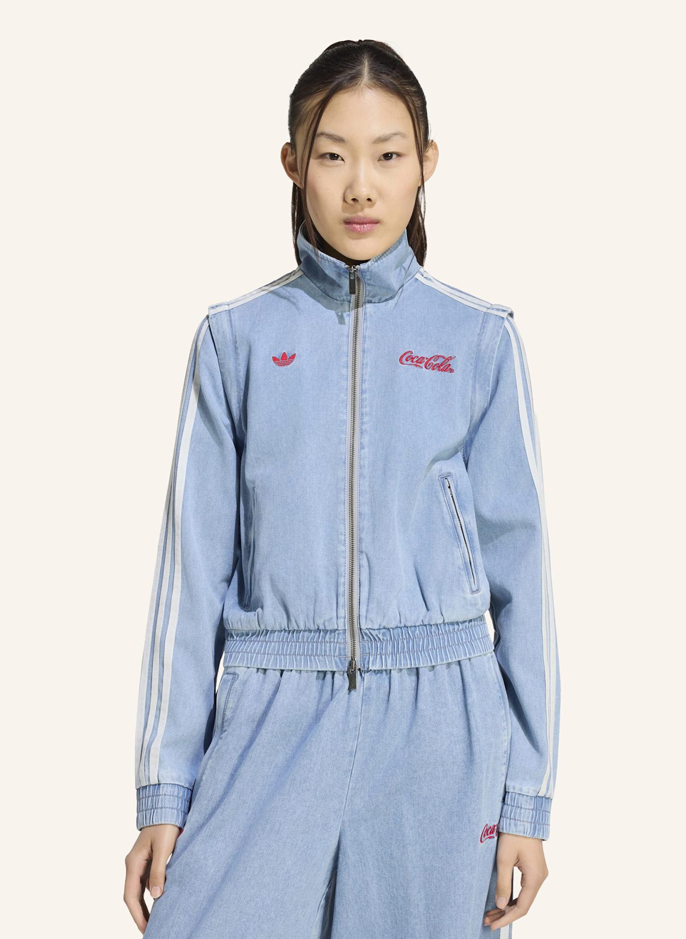 adidas Originals ADIDAS X COCA-COLA FIREBIRD REG DENIM TRACK TOP: BLAU