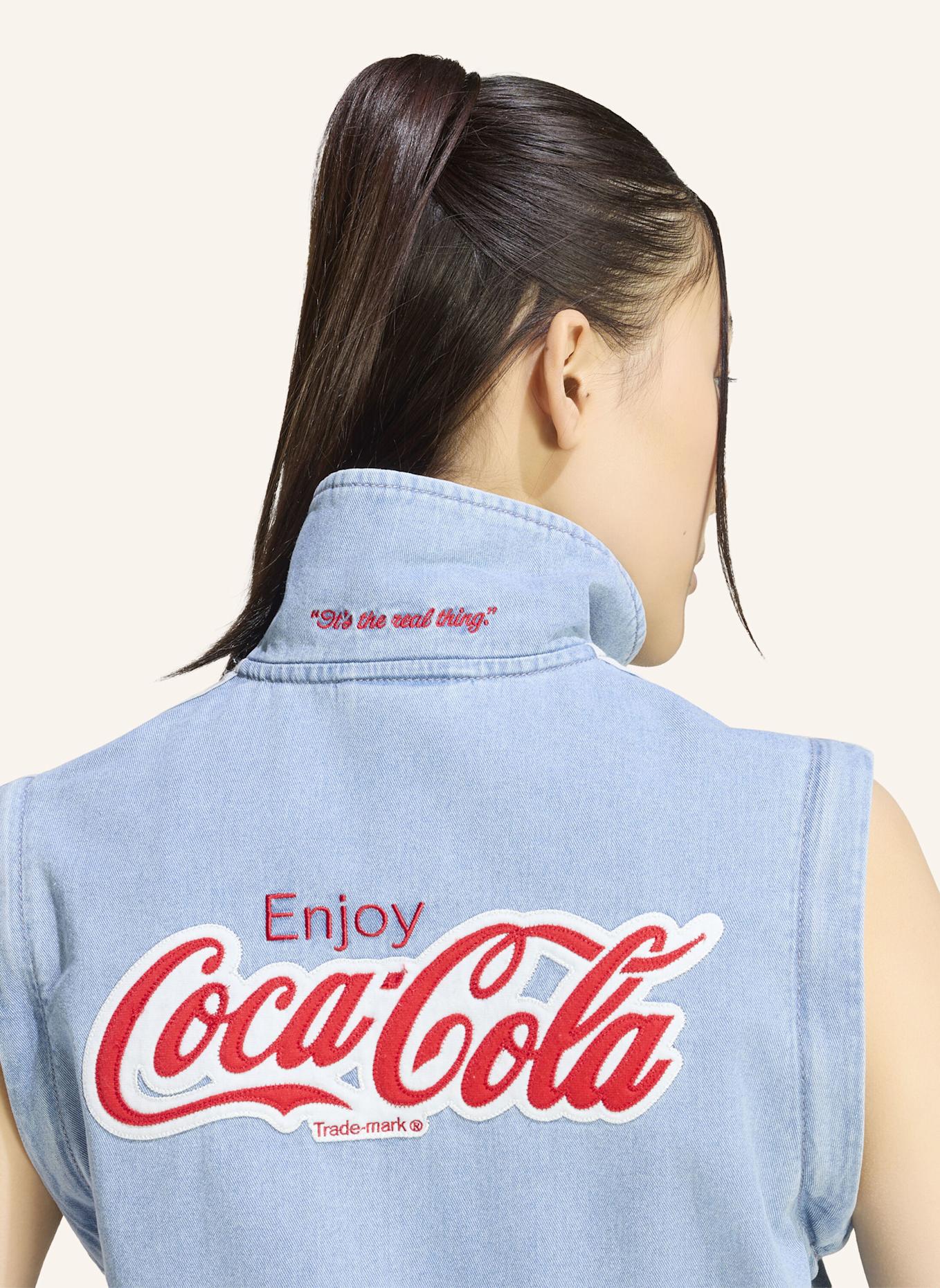 adidas Originals ADIDAS X COCA-COLA FIREBIRD REG DENIM TRACK TOP: BLAU