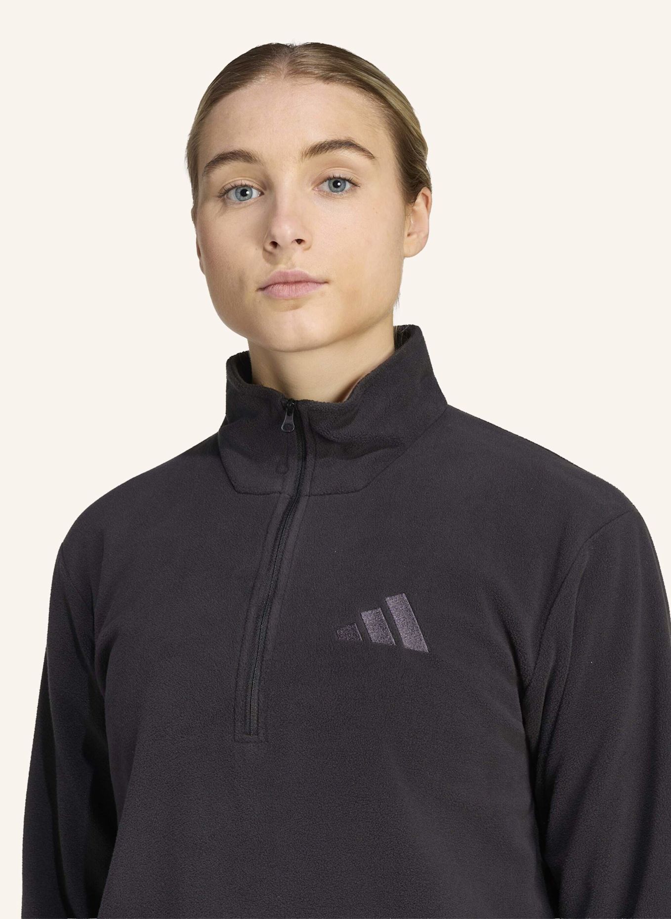 adidas TERREX TERREX MULTI ESSENTIALS FLEECEJACKE, REISSVERSCHLUSS BIS ZUR BRUST: SCHWARZ