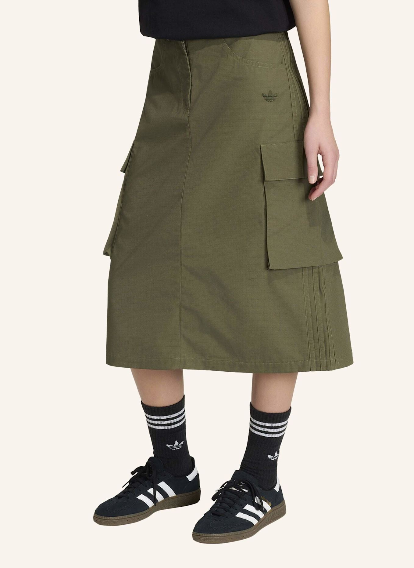 adidas Originals CARGO-MIDIROCK, RIPSTOP: GRÜN