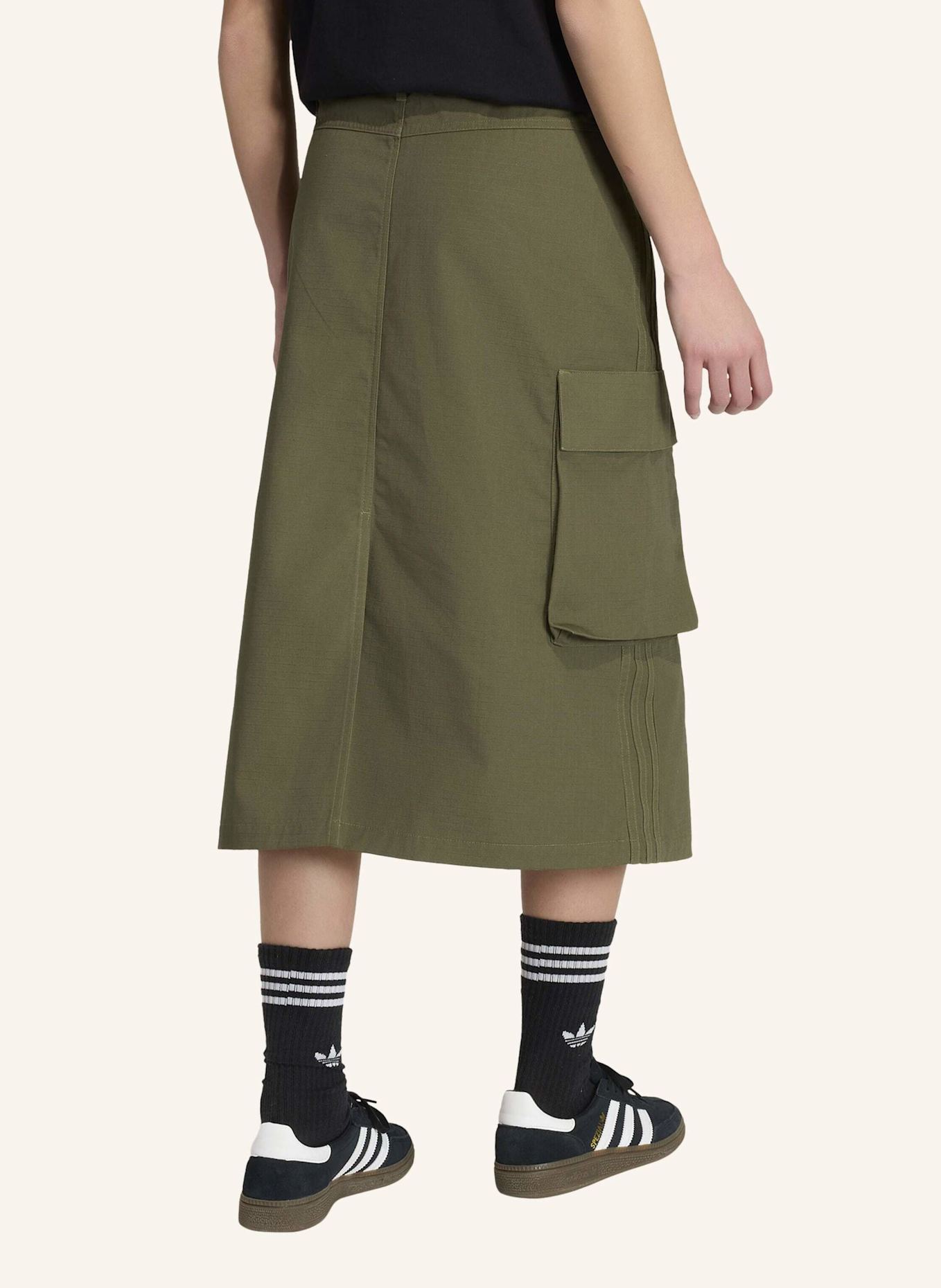 adidas Originals CARGO-MIDIROCK, RIPSTOP: GRÜN