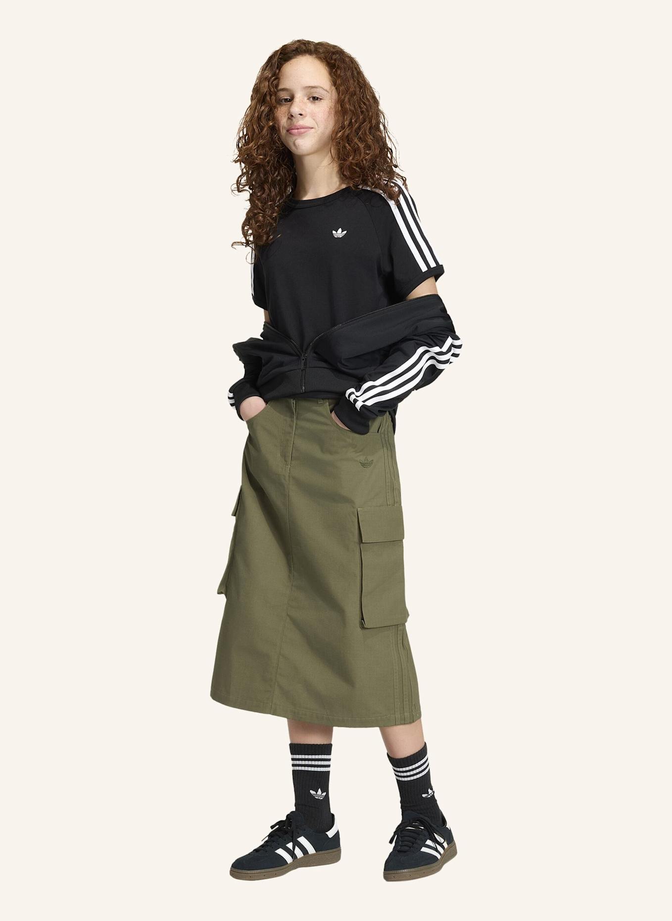 adidas Originals CARGO-MIDIROCK, RIPSTOP: GRÜN