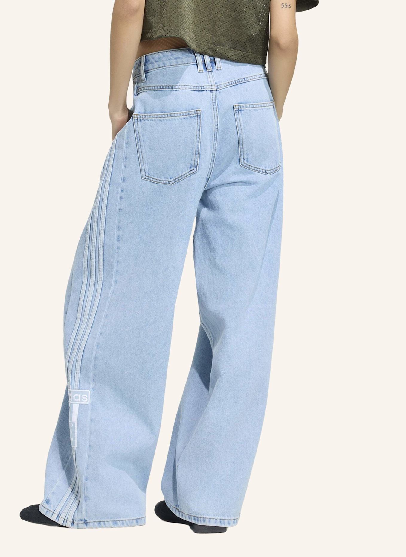 adidas Originals ADIBREAK JEANS, WEITES BEIN, MITTELHOHER BUND: BLAU