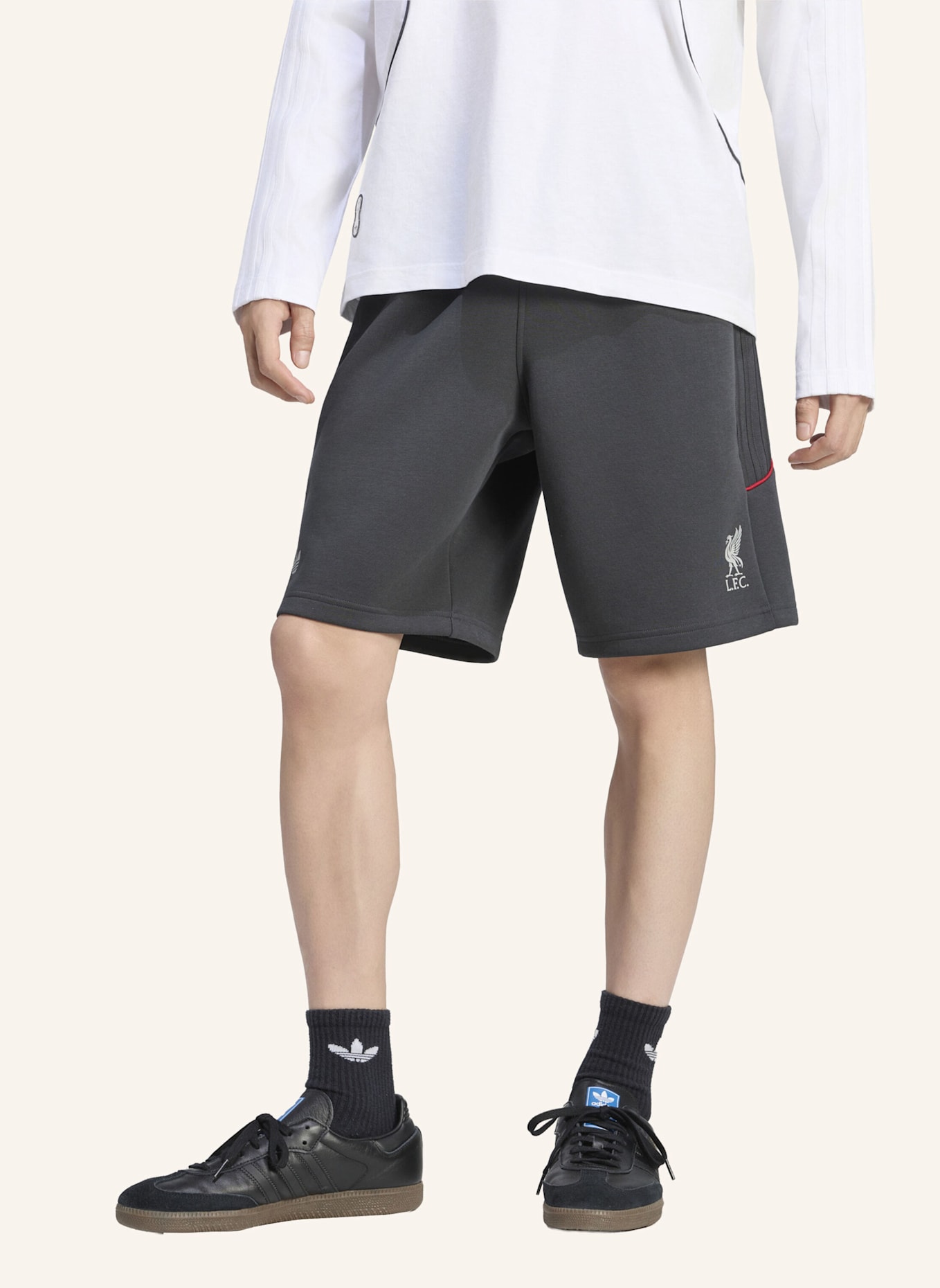 adidas Originals LFC SPACER TEAMGEIST 26 SHORTS: GRAU