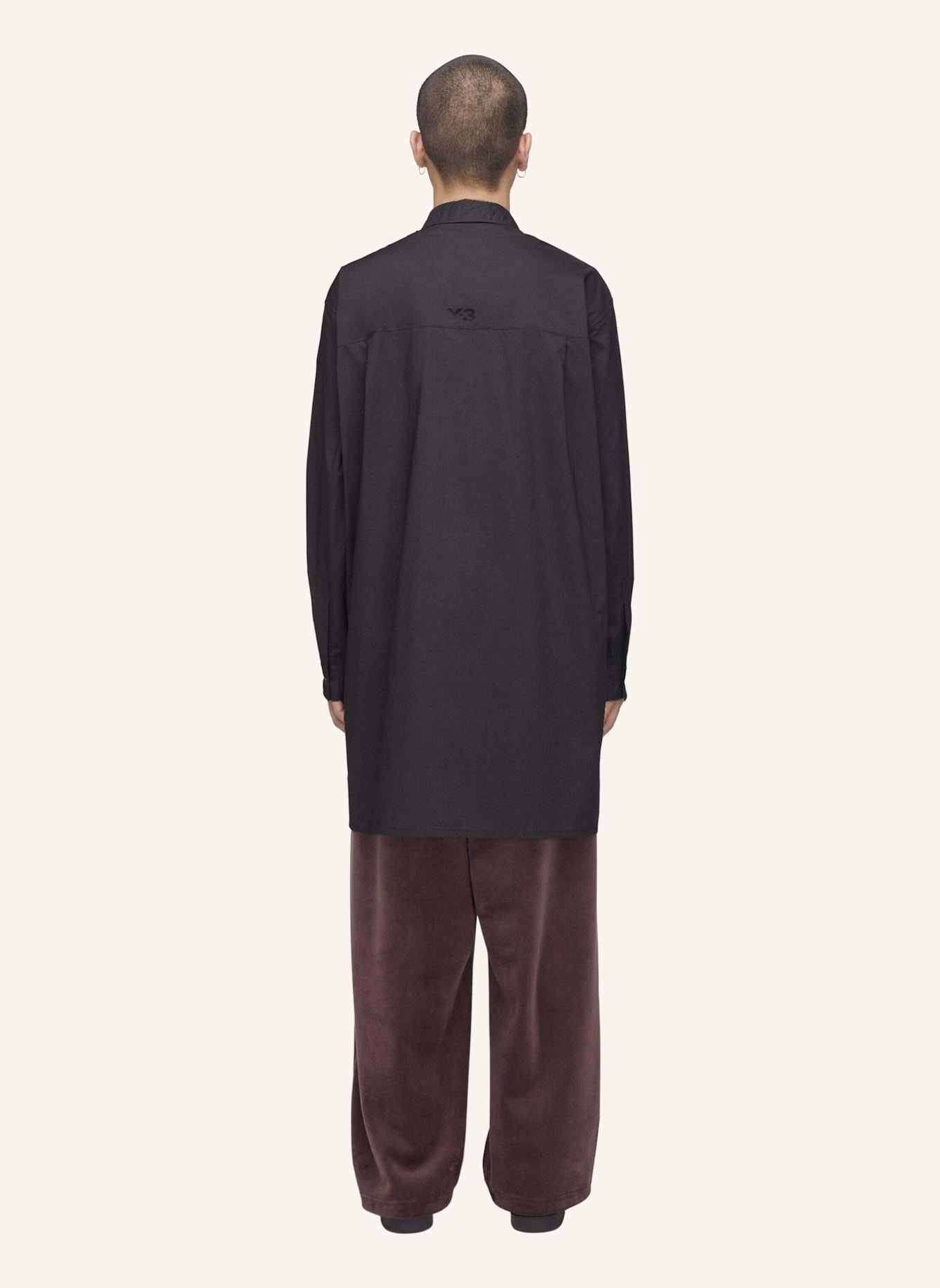 Y-3 Y-3 ADAPTIVE BAUMWOLLHEMD: SCHWARZ