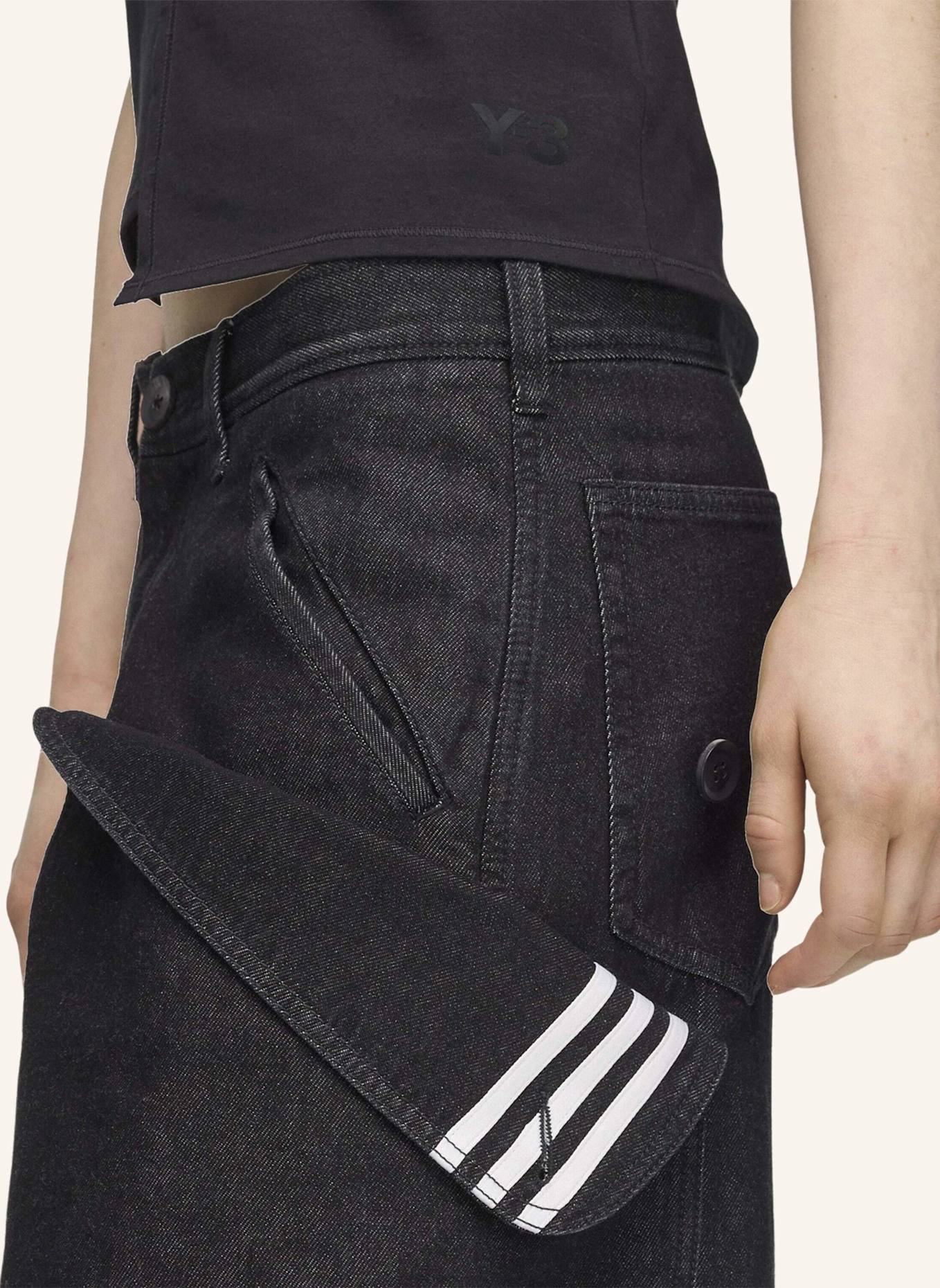 Y-3 Y-3 HOSE, DENIM, GERADES BEIN: SCHWARZ