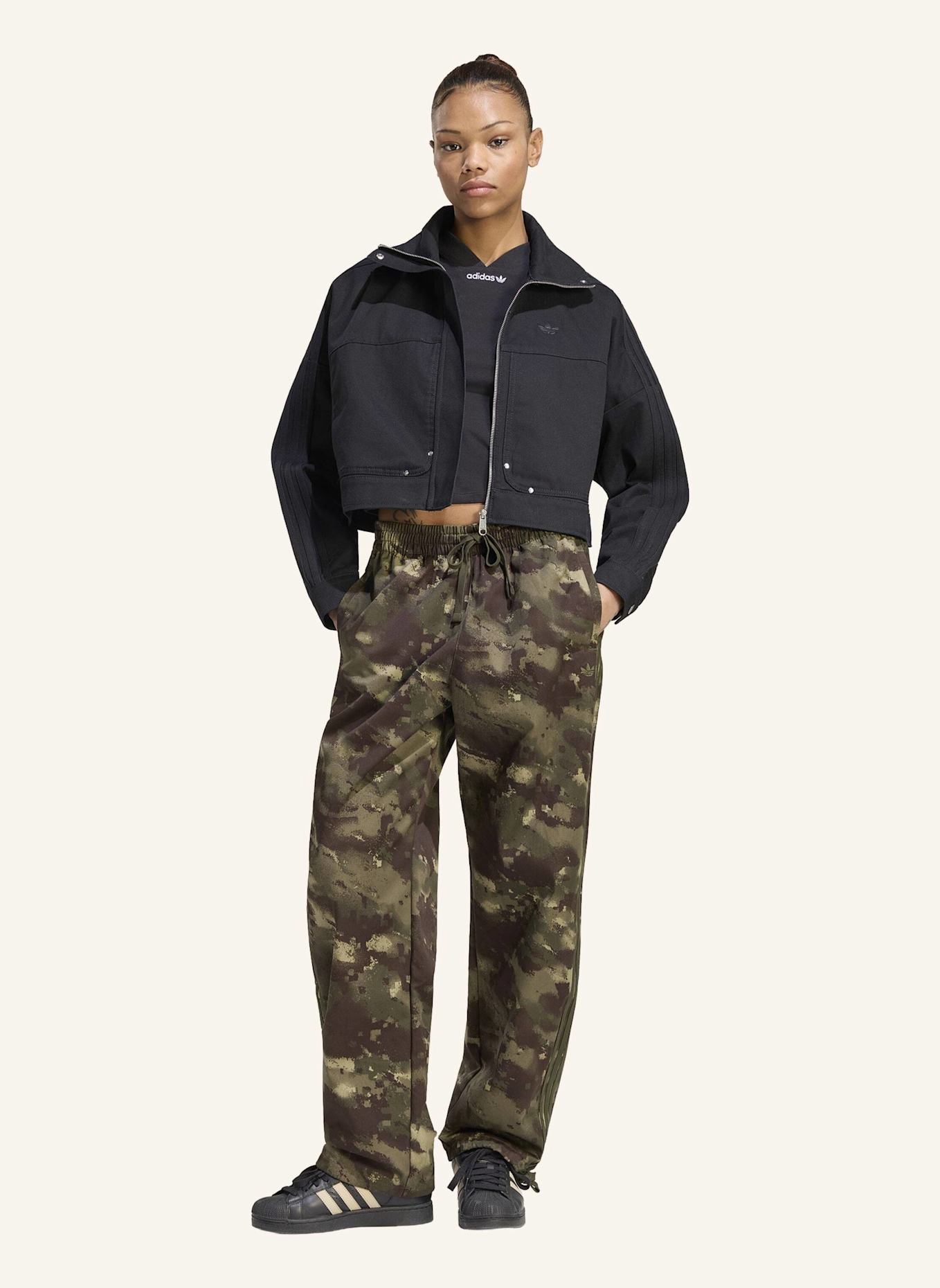 adidas Originals OVERSIZE-CARGOHOSE: SCHWARZ