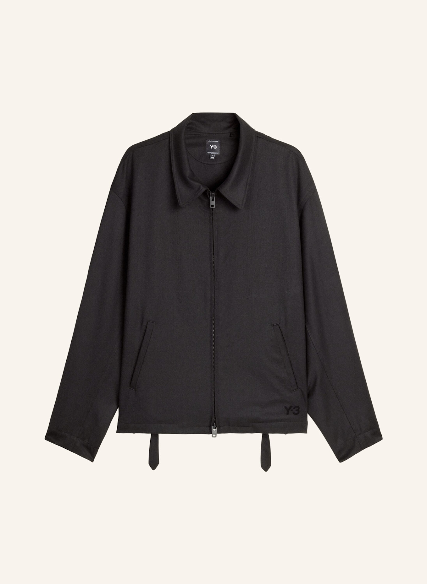 Y-3 Y-3 BLOUSON, WOLLE: SCHWARZ
